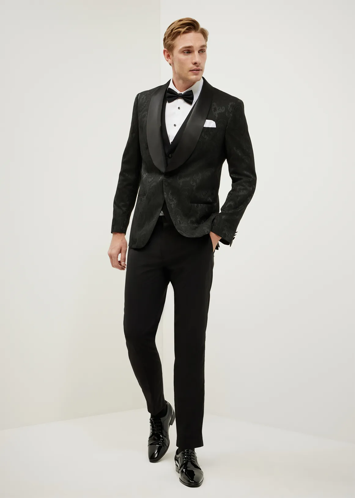 Paisley Black Tie Tuxedo