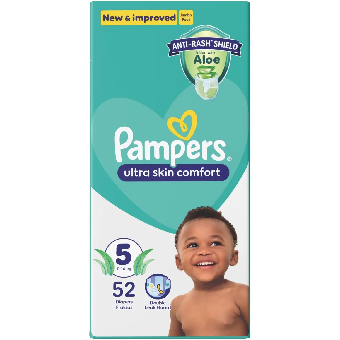 Pampers Baby Dry Size 5 (11 - 18 kg) Nappies 52 pk
