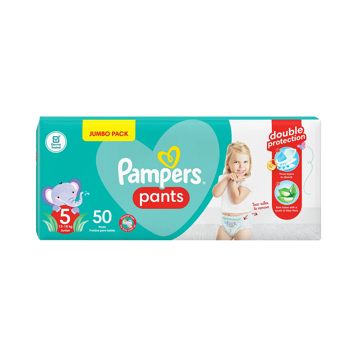 Pampers No 5 Junior (12 - 18 kg) Pants Jumbo 50 pk