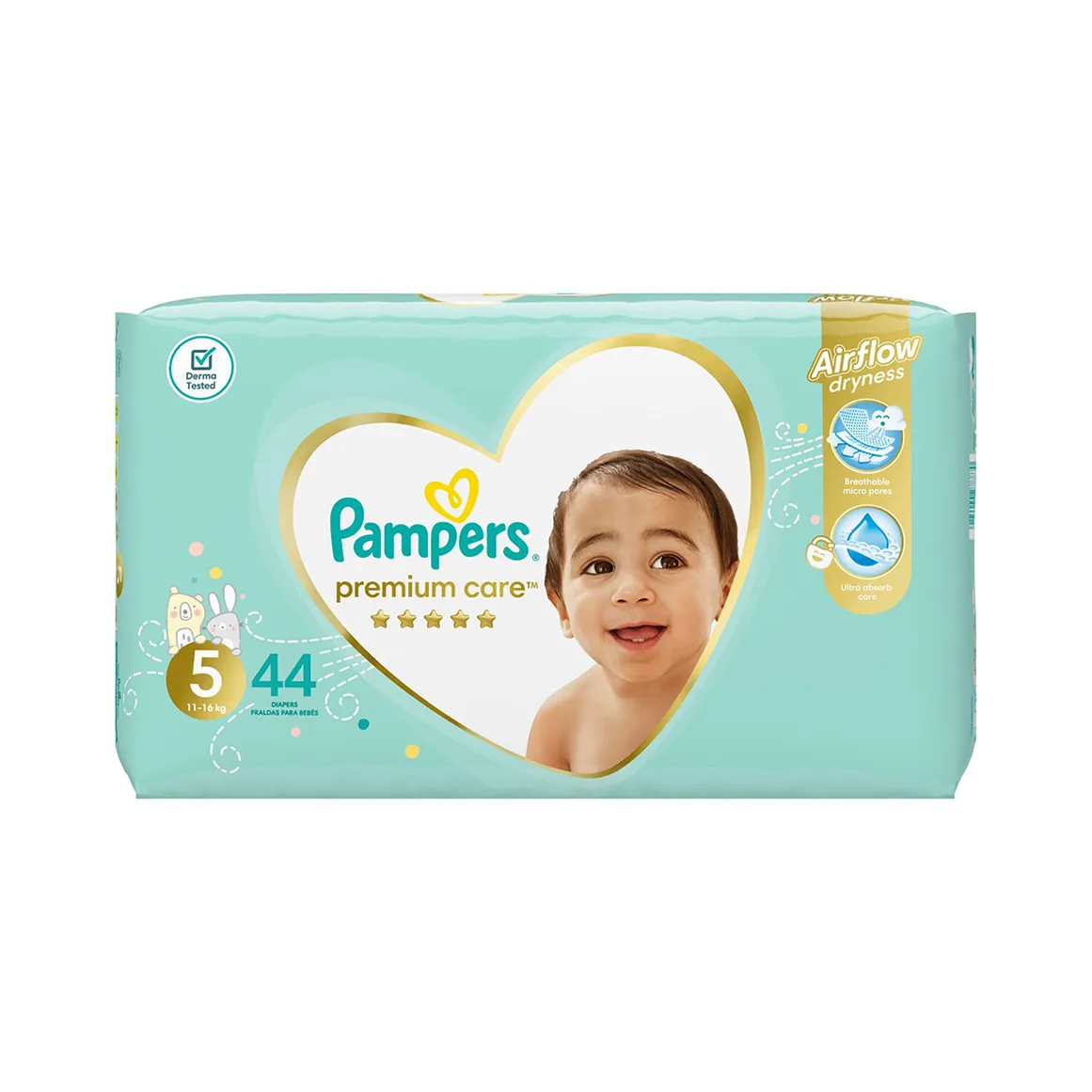 Pampers Premium Care No.5 (11-16 kg) Nappies 44 pk