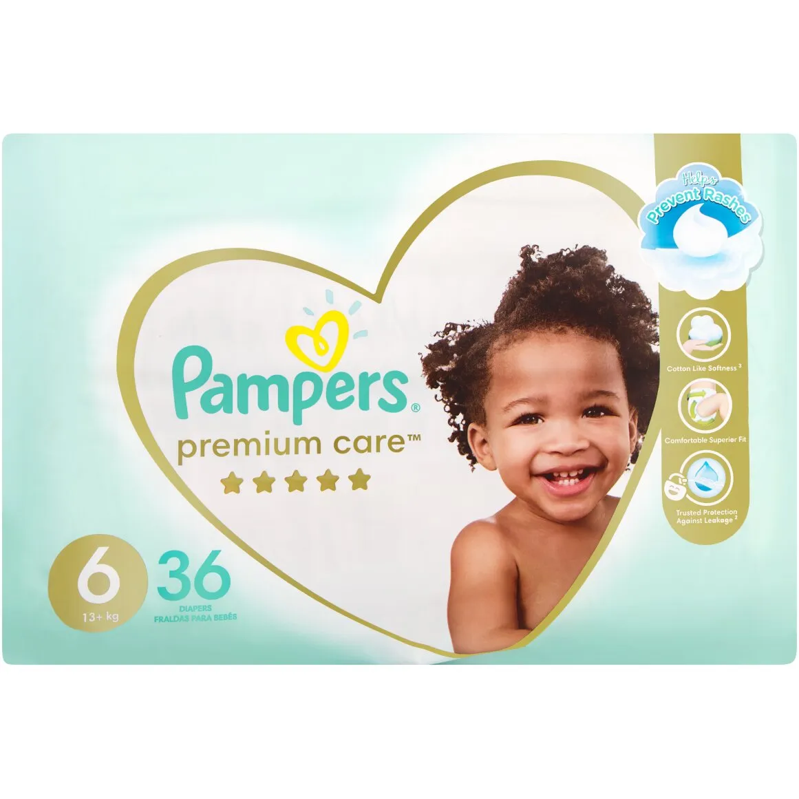 Pampers Premium Care No. 6 (13+ kg) Nappies 36 pk