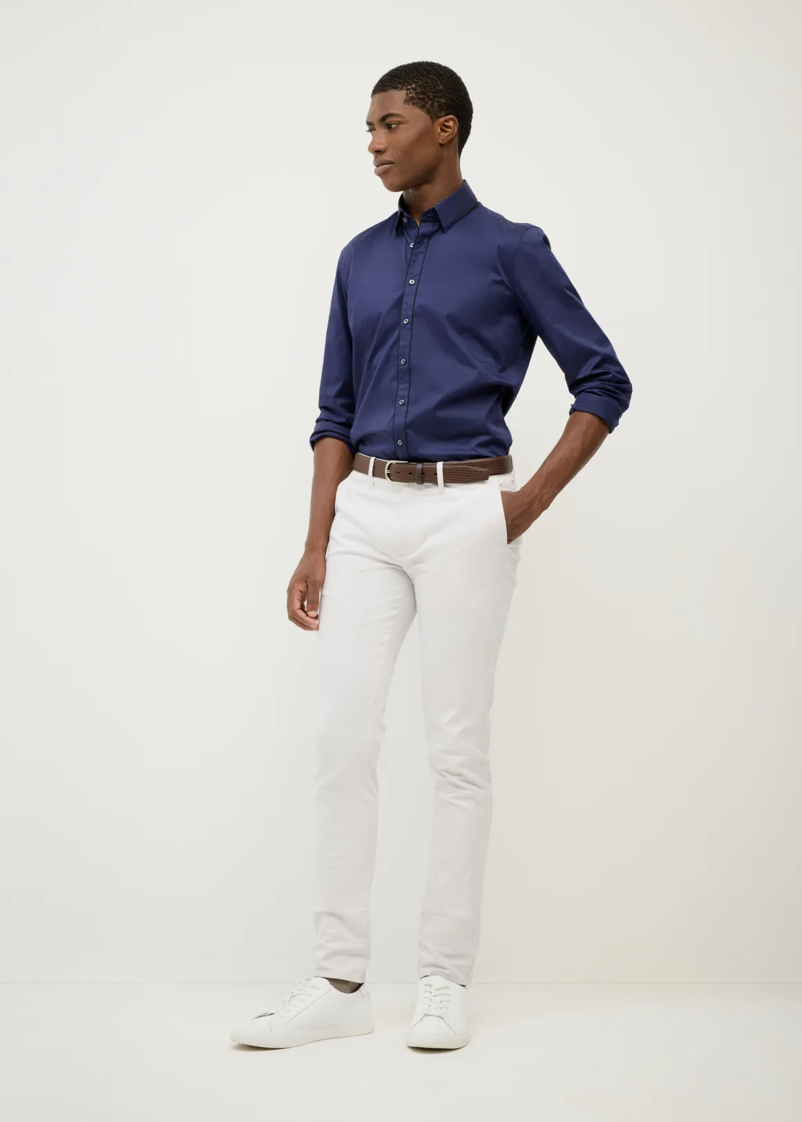 Pascal Long Sleeve Shirt - NAVY