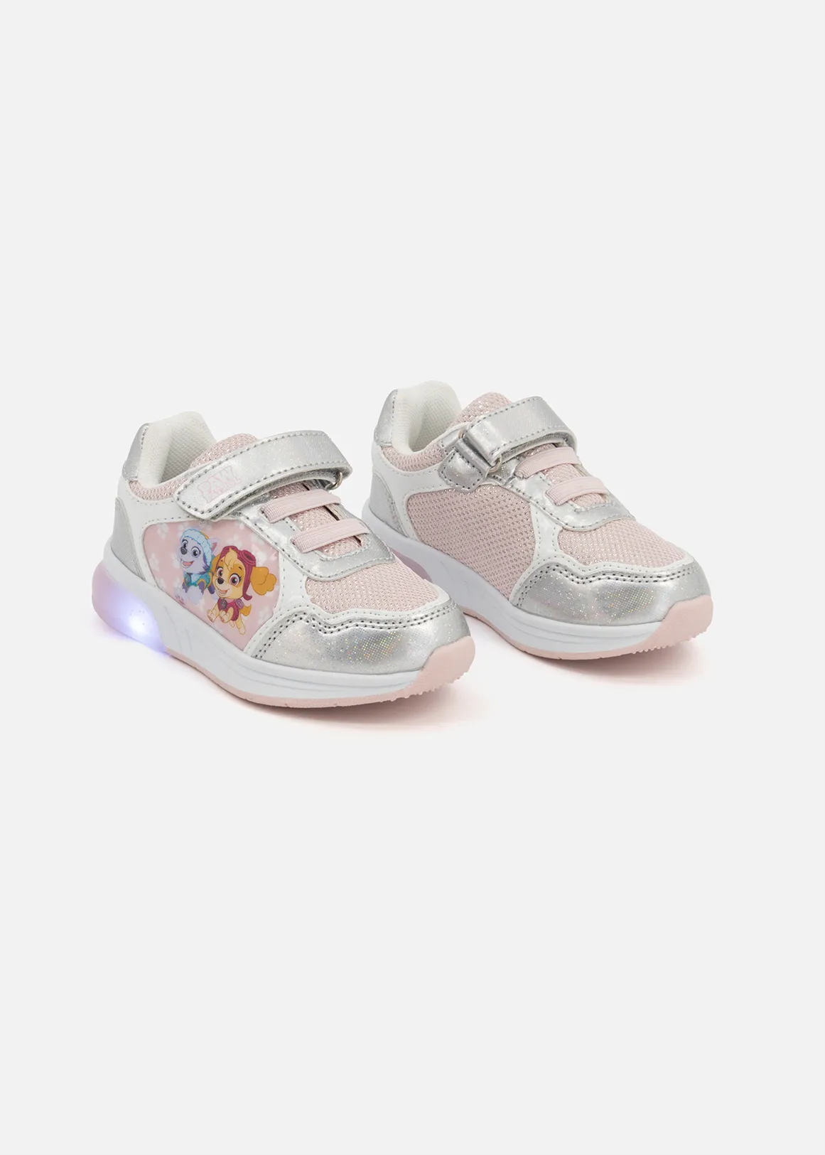 Paw Patrol Light Up Trainers (Size 5-13) Younger Girl - X PINK