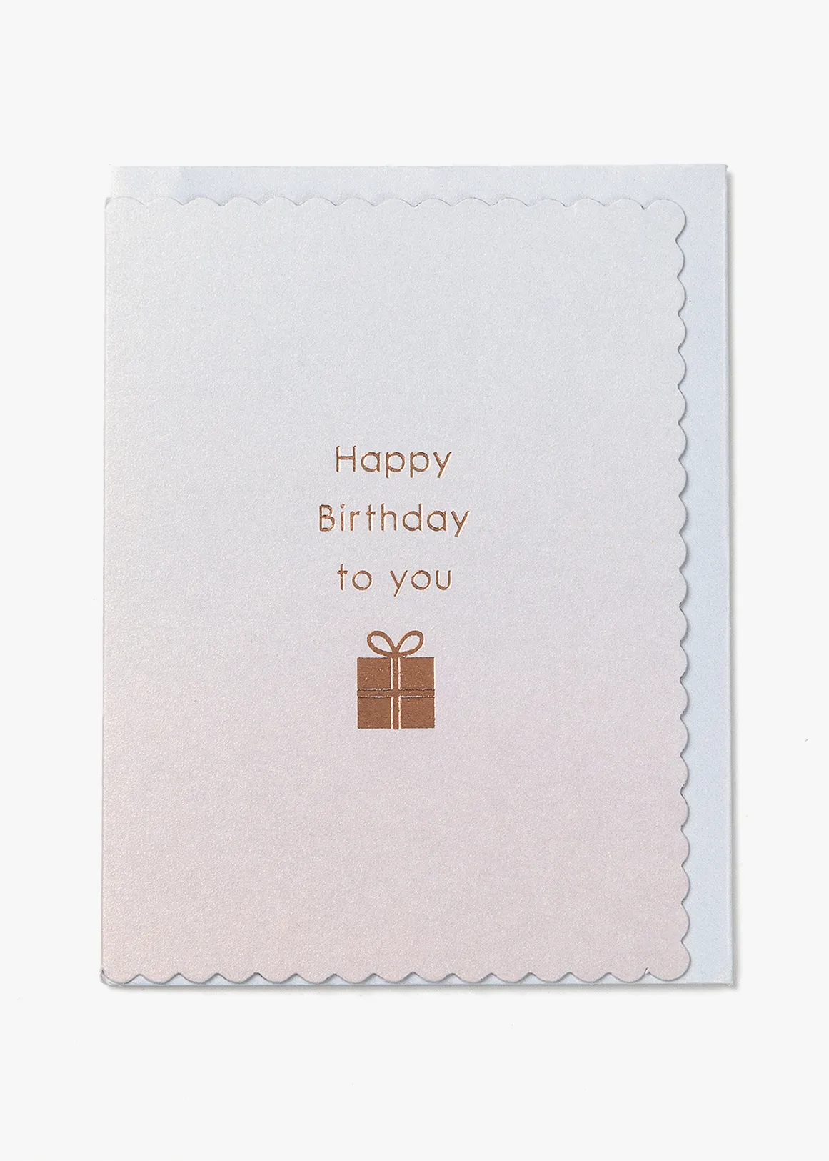 Pearlised Pink Present Birthday Gift Card - ASSORT