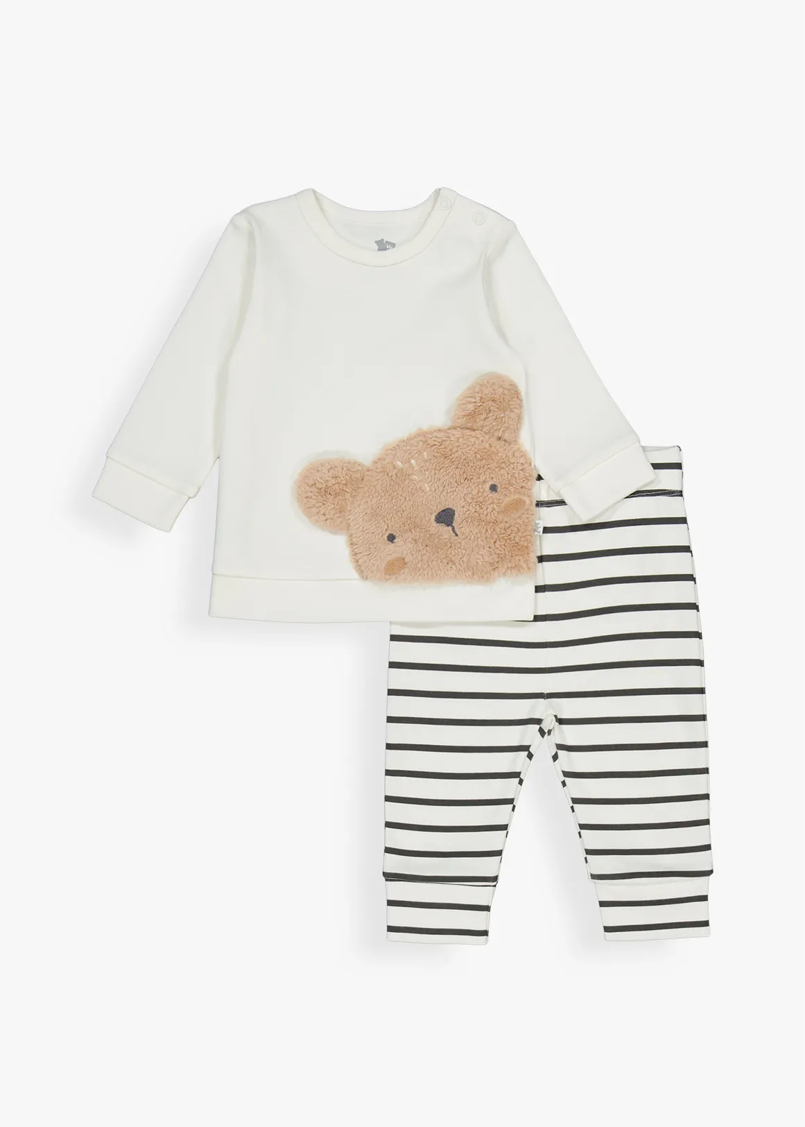Peek-A-Boo Bear Cotton Pyjamas - Wooliesbabes - X WHITE