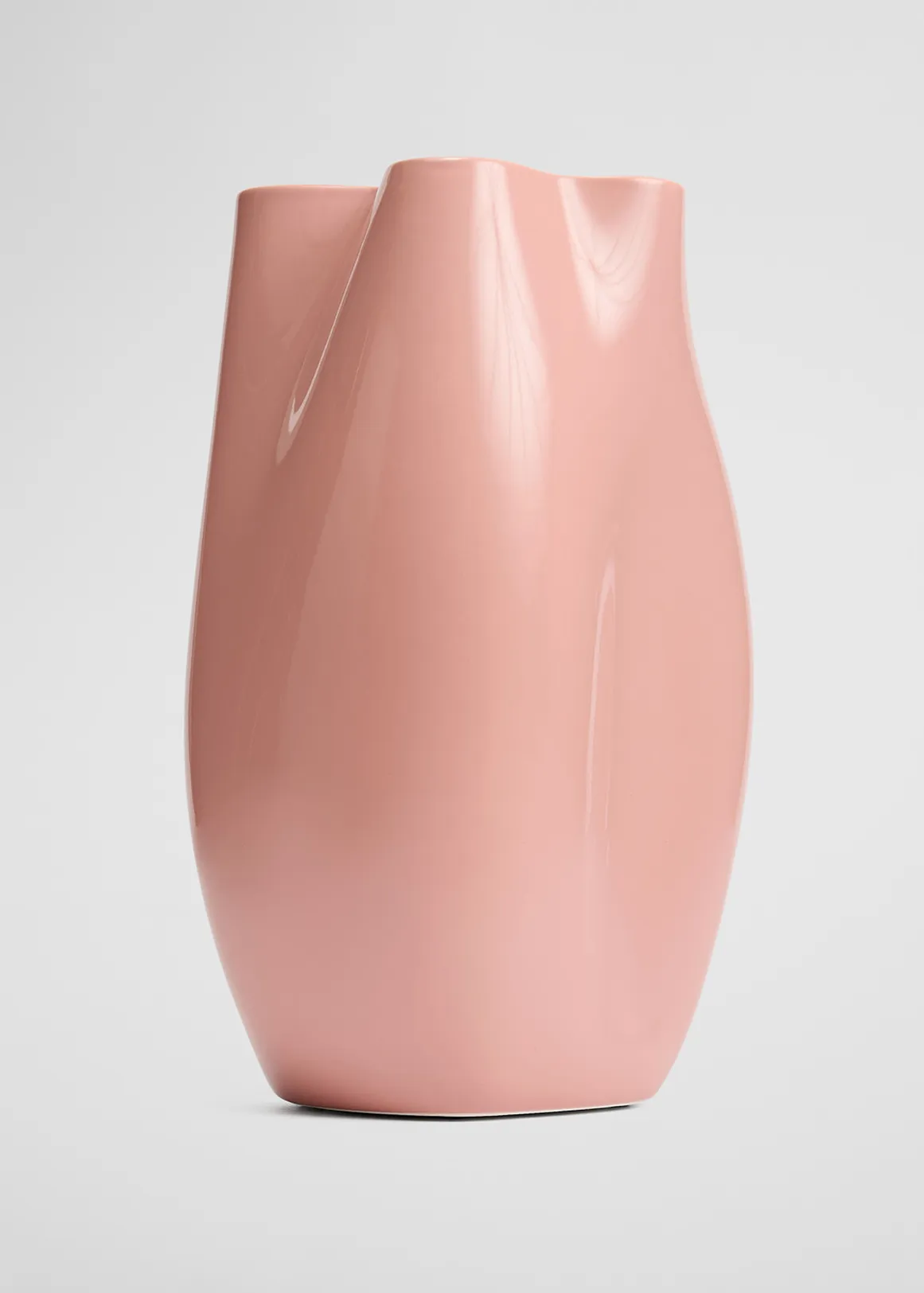 Phoebe Large Porcelain Vase - PINK CLAY