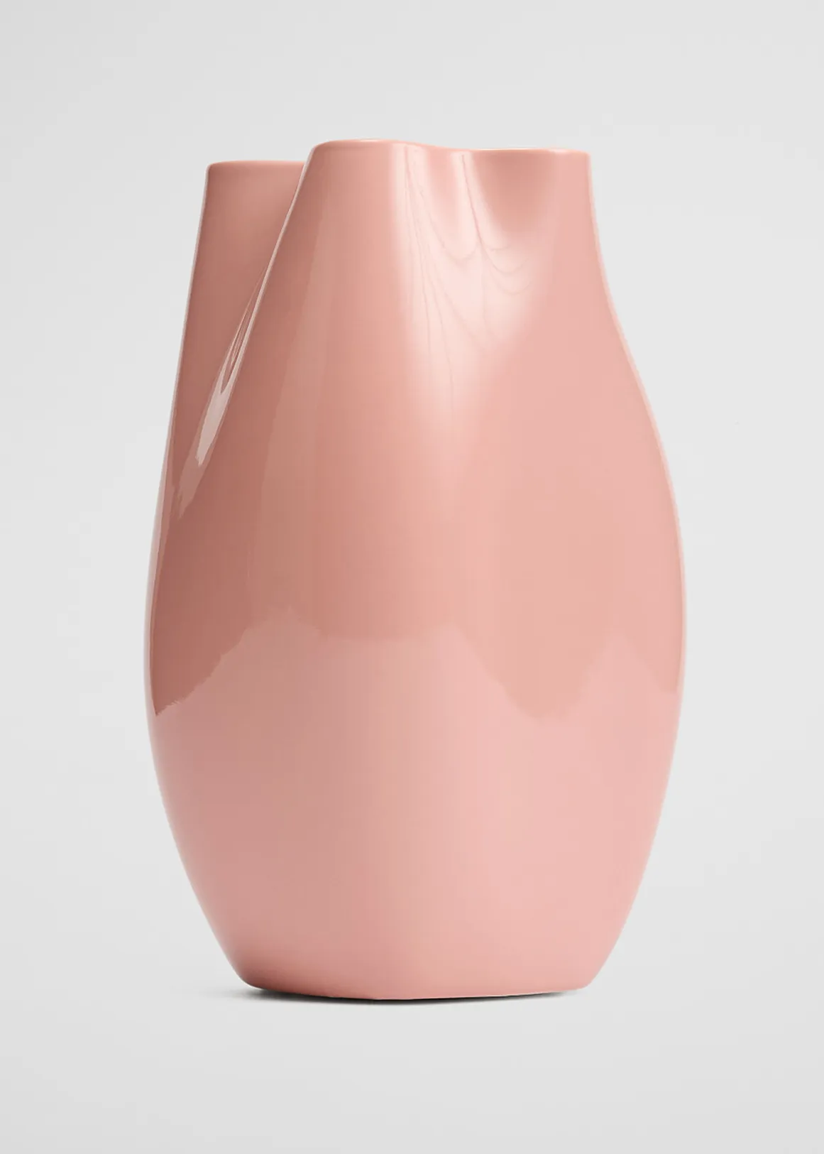 Phoebe Medium Porcelain Vase - PINK CLAY