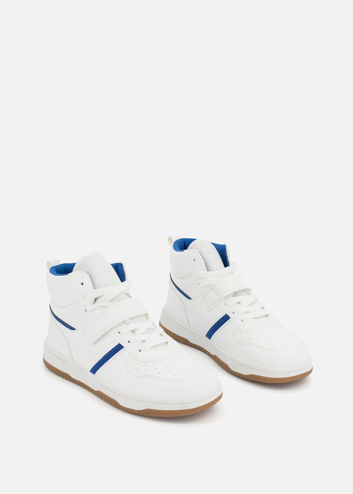 Pin Punch High Top Sneakers  (Size 12-6) Older Boy - X BLUE
