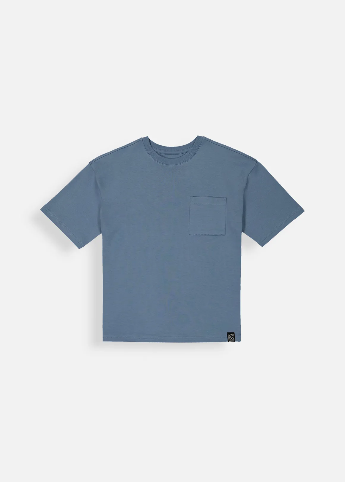 Plain Cotton Interlock T-shirt - BLUE