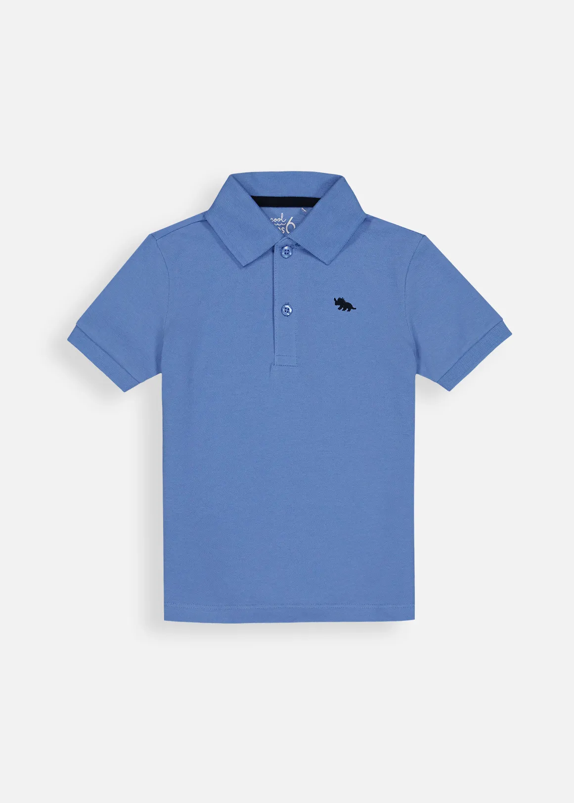 Plain Cotton Pique Golfer - BLUE
