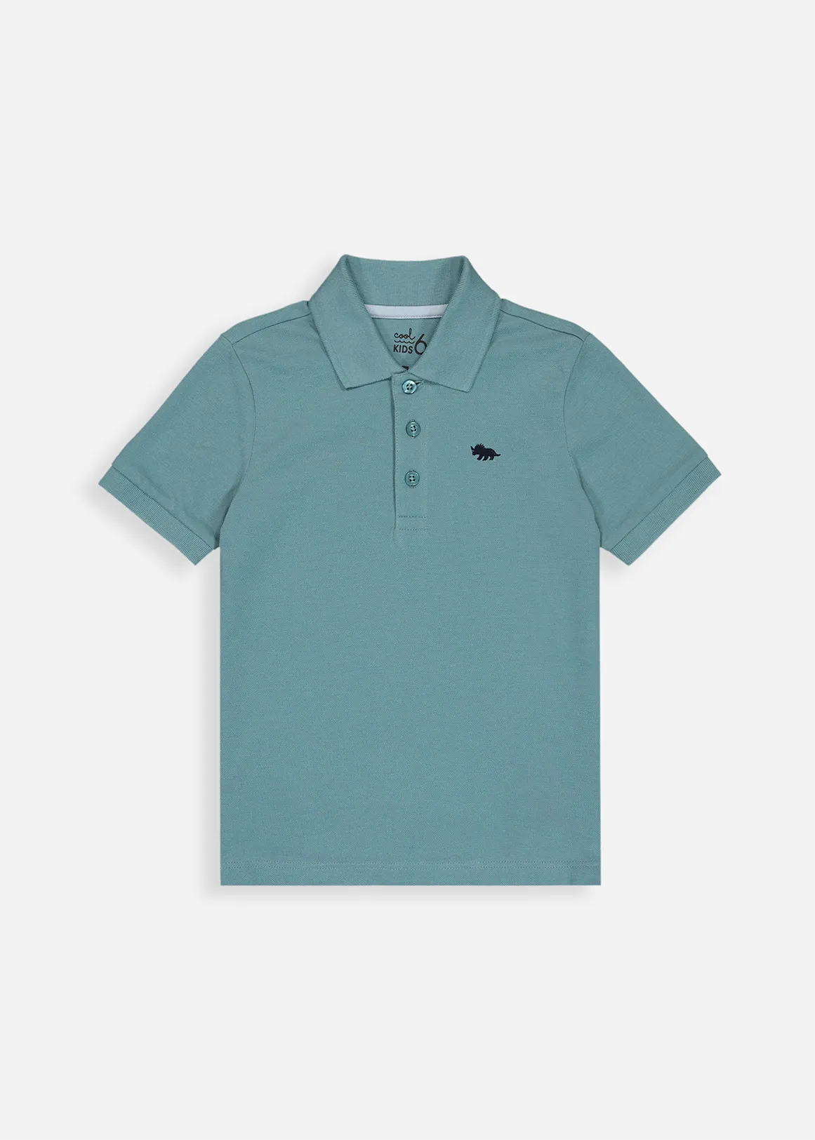 Plain Cotton Pique Golfer - MEDIUM BLUE