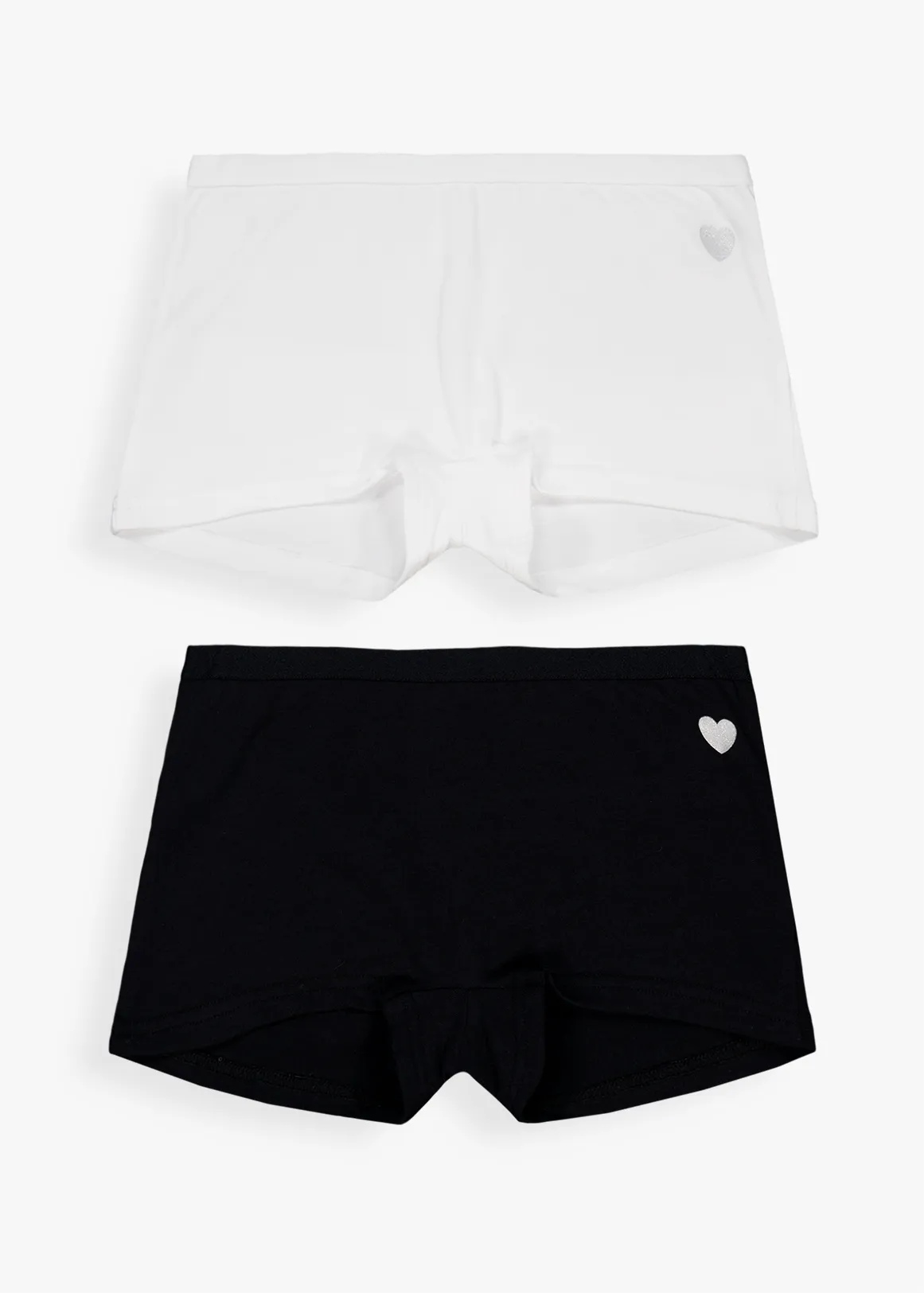Plain Cotton Rich Boylegs 2 Pack - X WHITE
