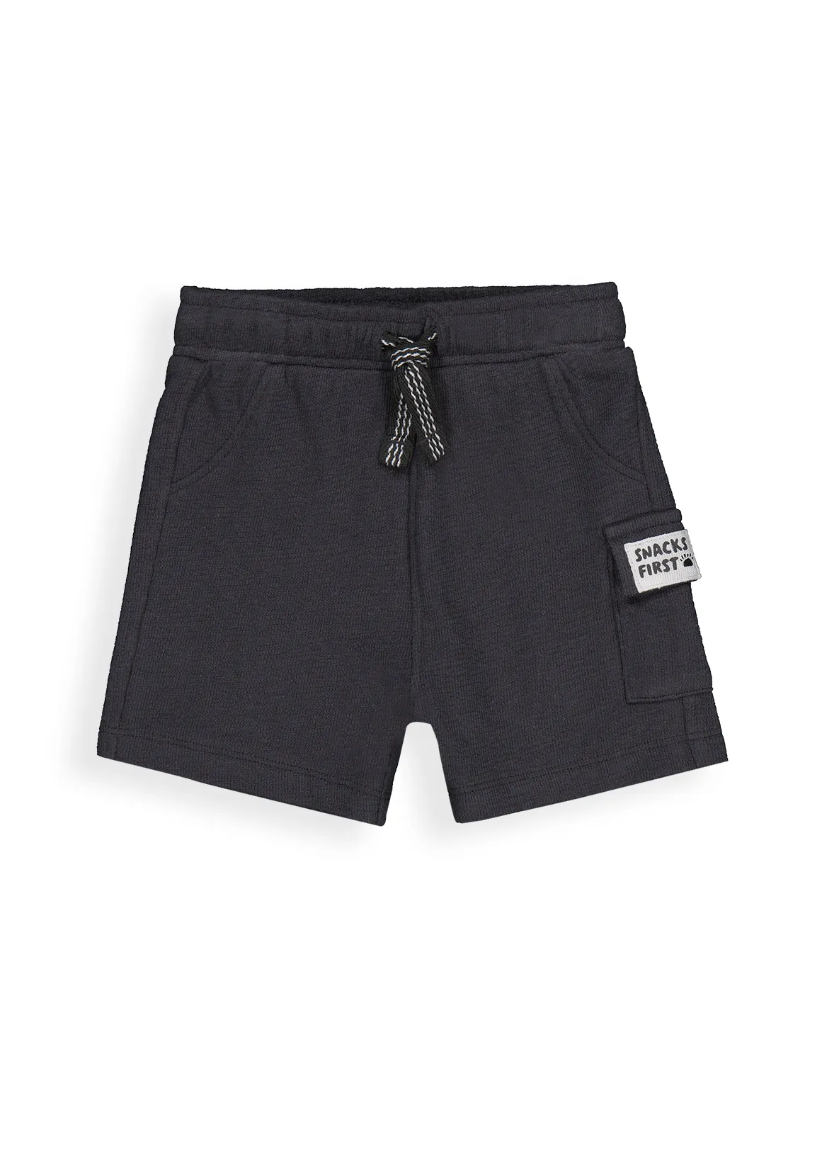 Plain Cotton Shorts - CHARCOAL