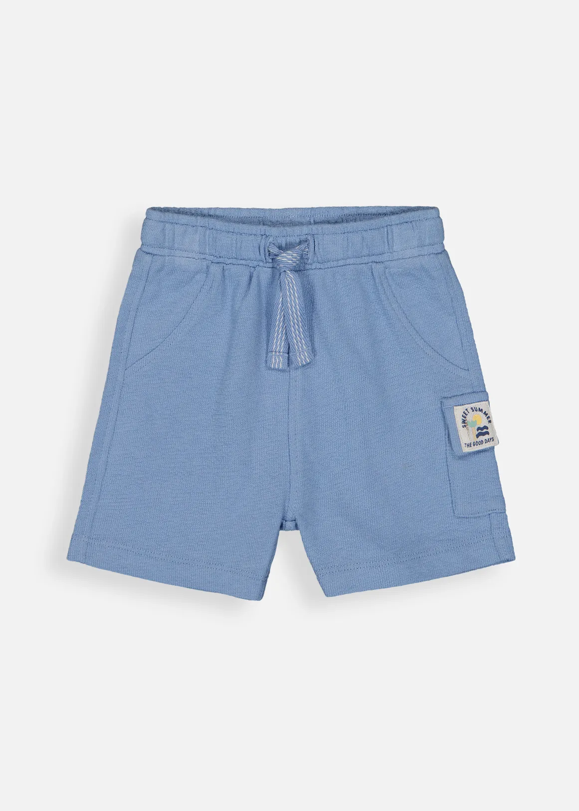 Plain Cotton Shorts - X BLUE