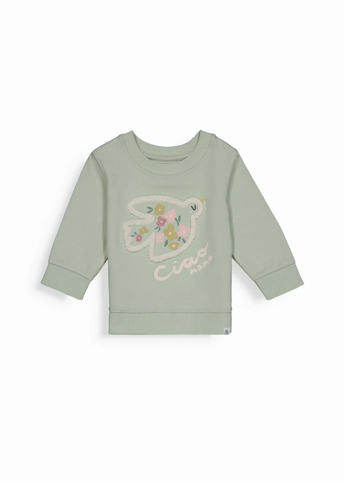 Plain Fleece Sweatshirt - LIGHT GREEN