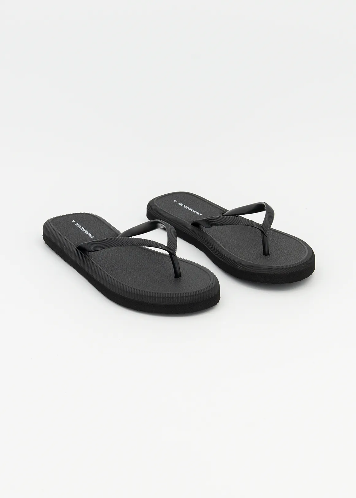 Plain Flip Flops - BLACK