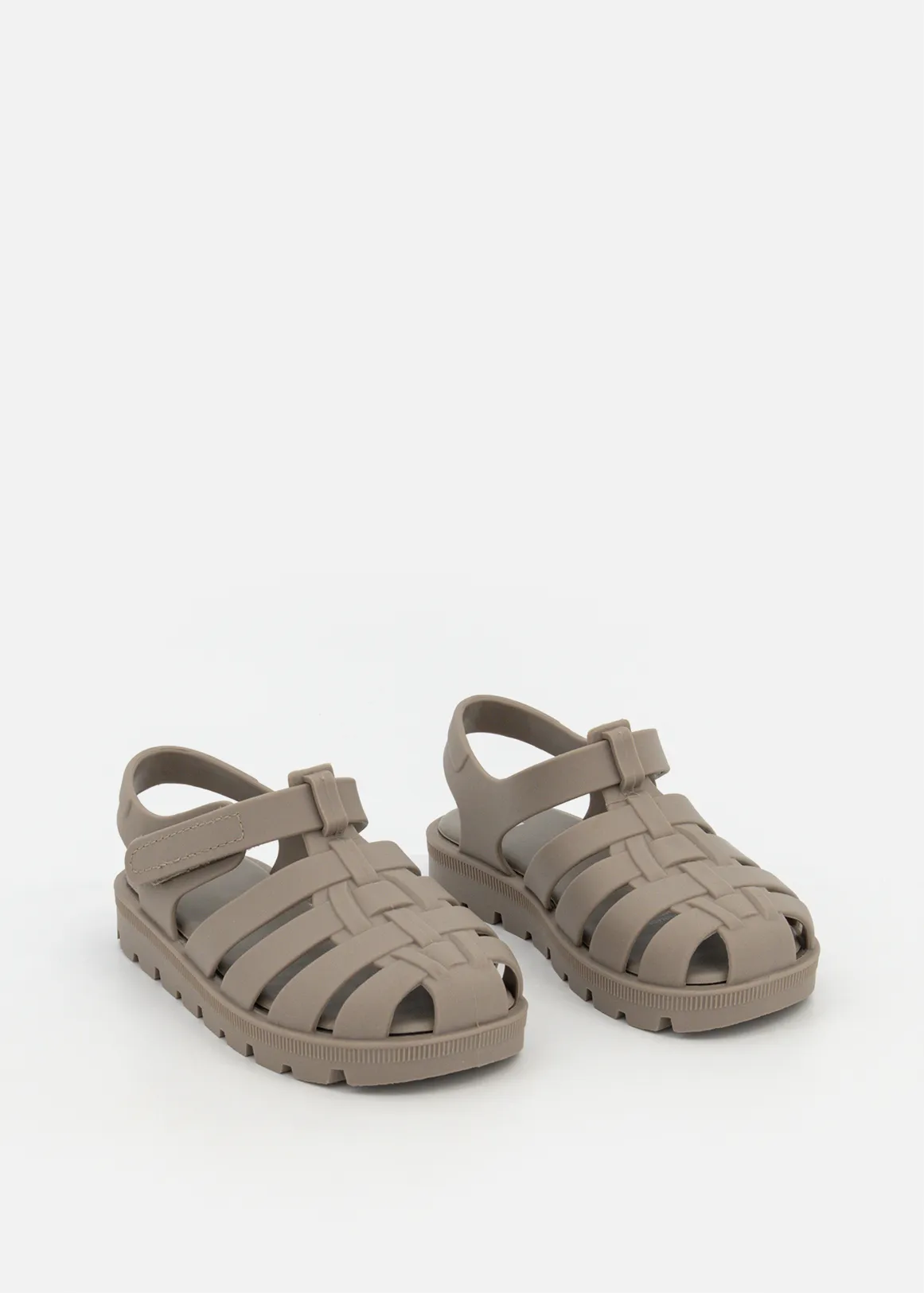 Plain Jelly Sandals Size 5-13) Younger Boy - NATURAL