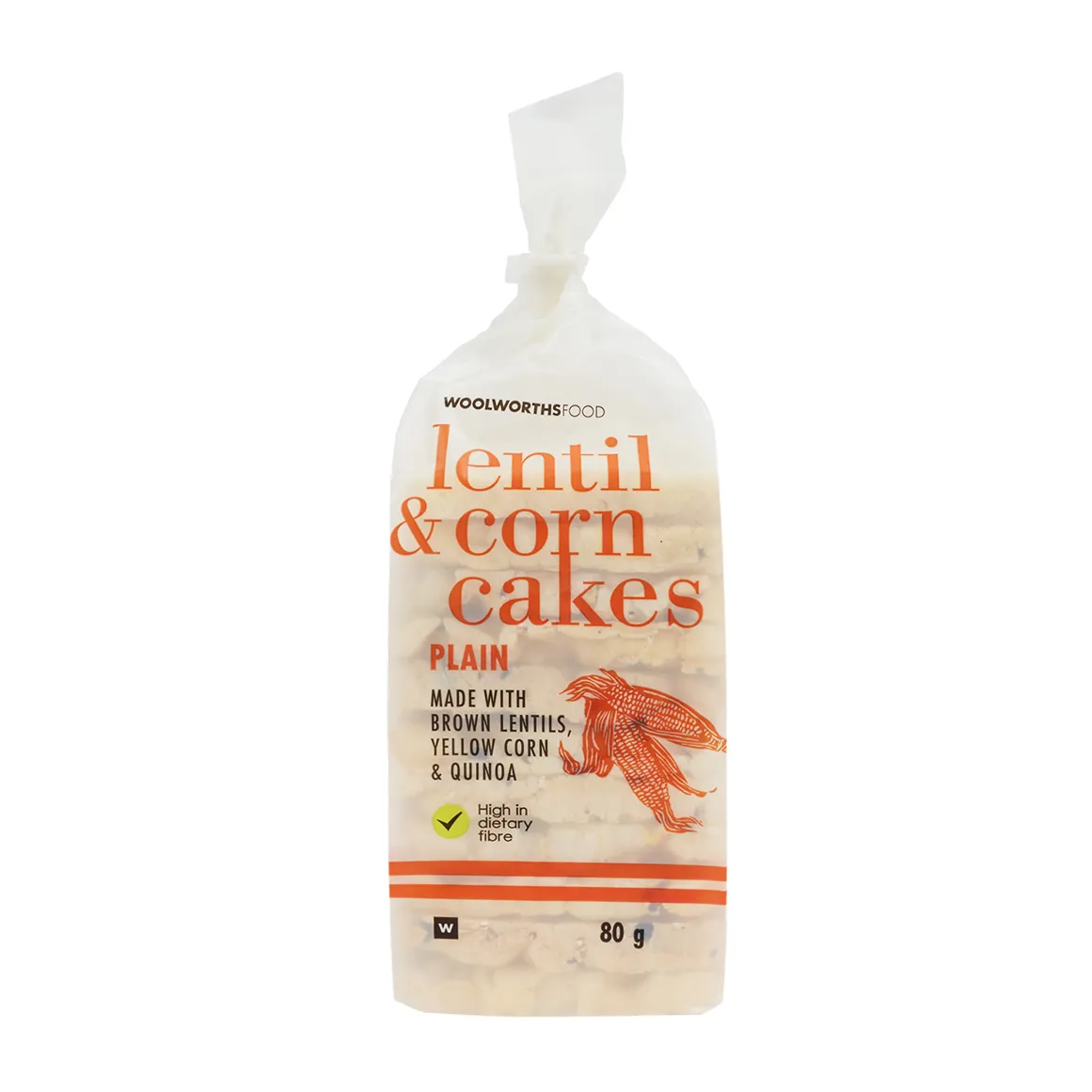Plain Lentil and Corn Cakes 80 g