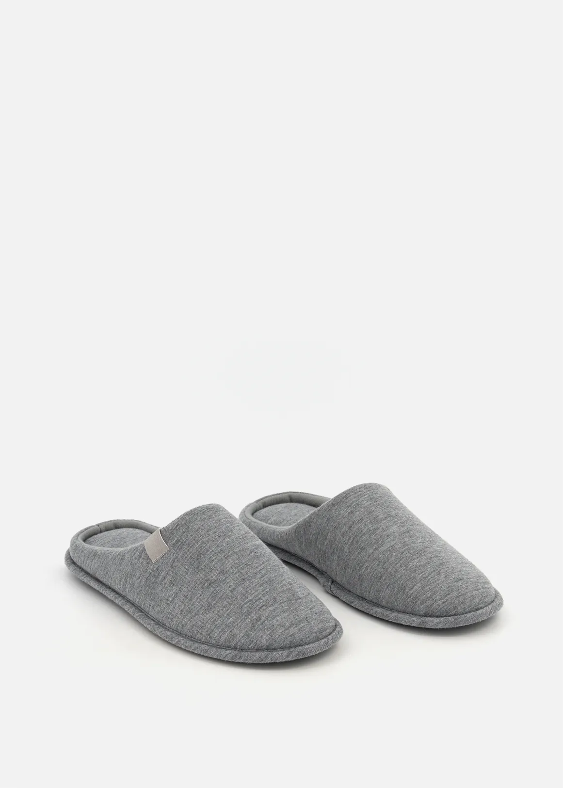 Plain Mule Slippers - GREY