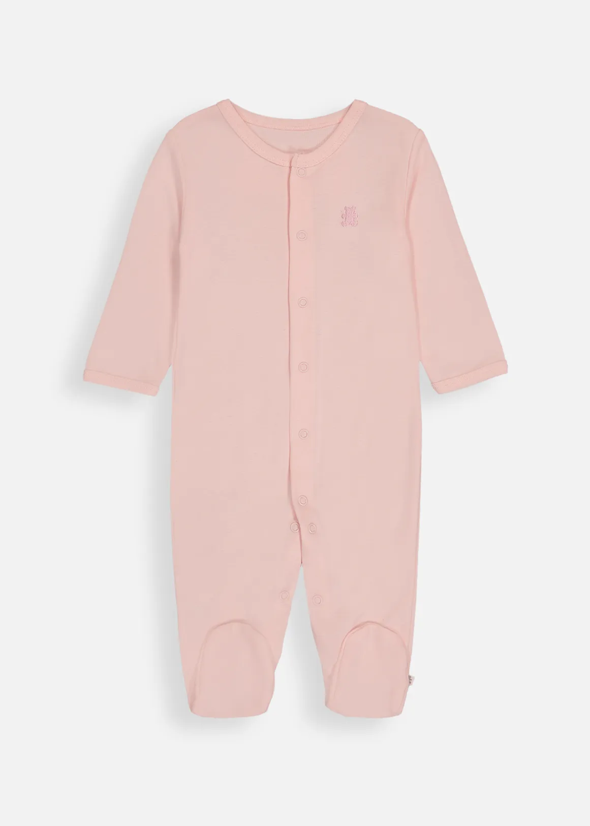Plain Organic Cotton Sleepsuit - PINK