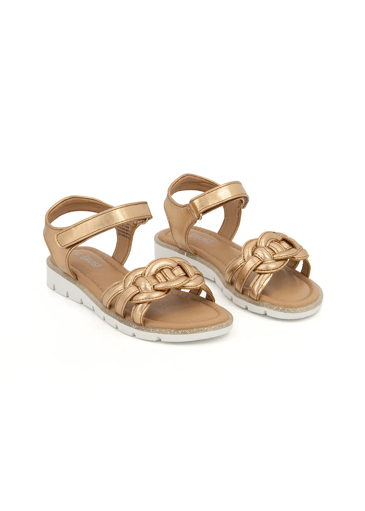 Plait Comfort Sandals (Size 12-6) Older Girl - BRONZE