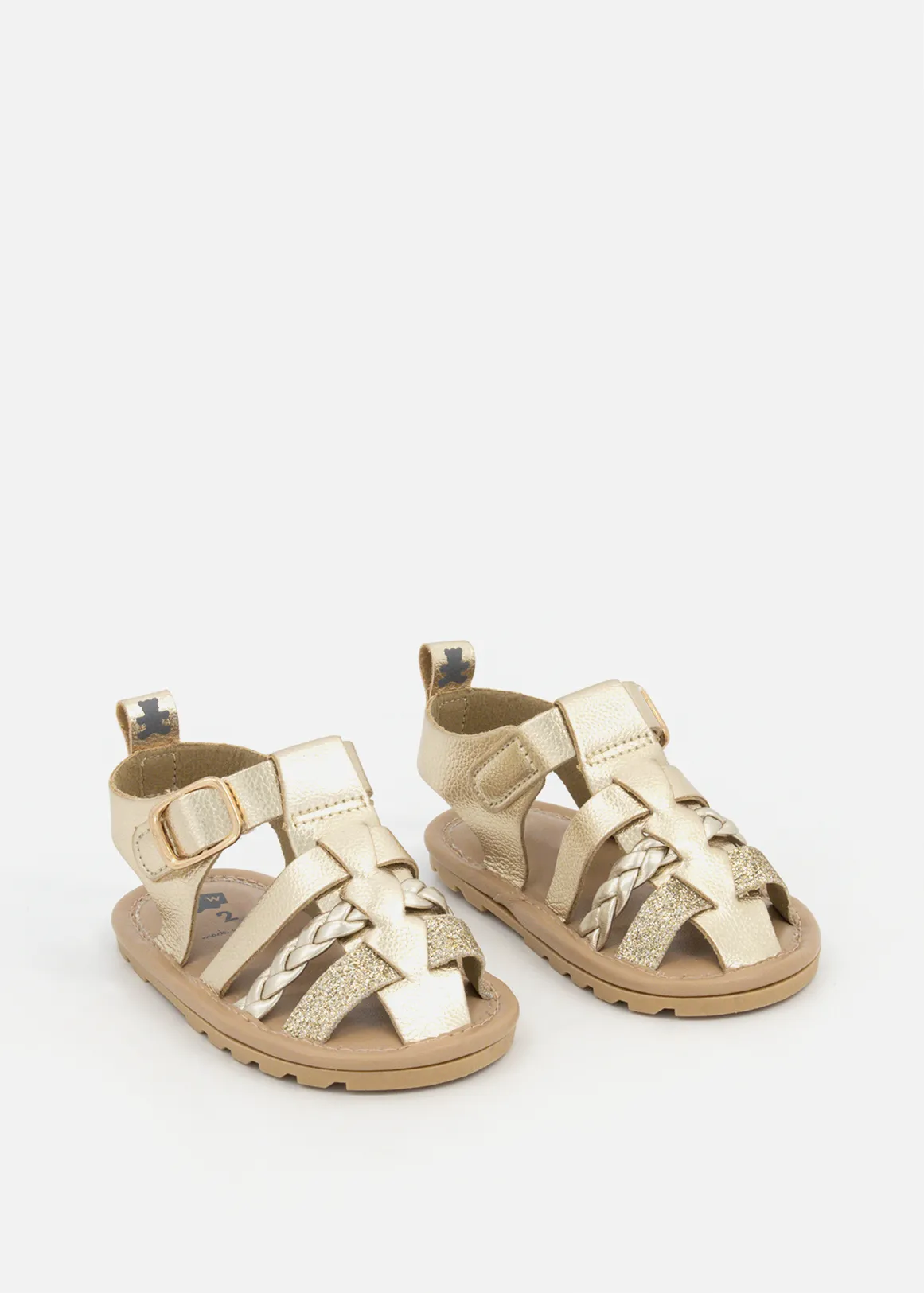 Plait Sandals - GOLD