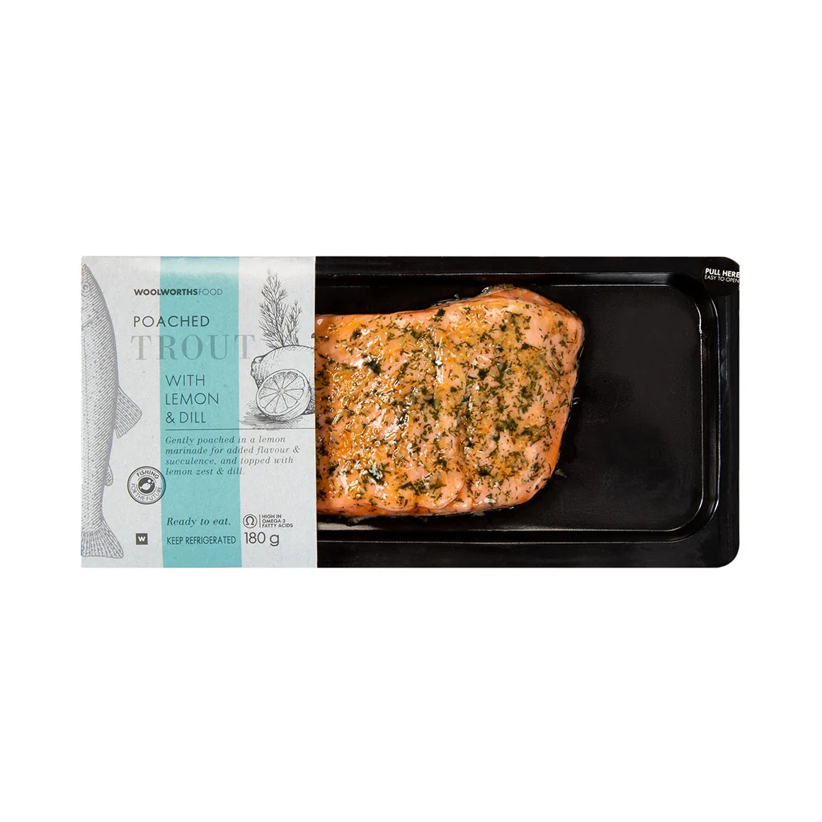 Poached Trout with Lemon & Dill 180 g