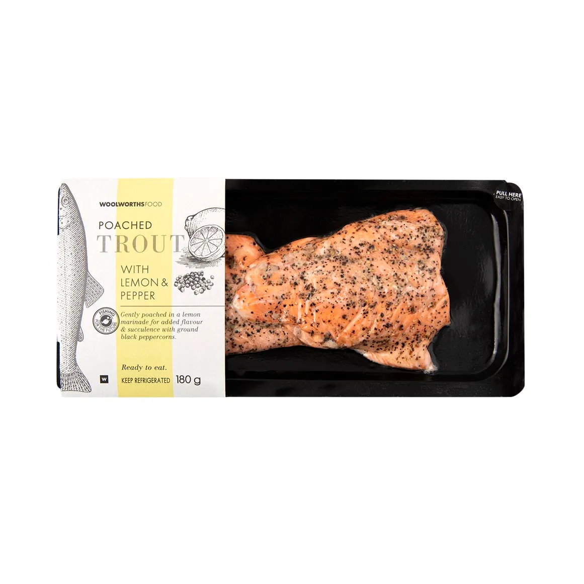 Poached Trout with Lemon & Pepper 180 g