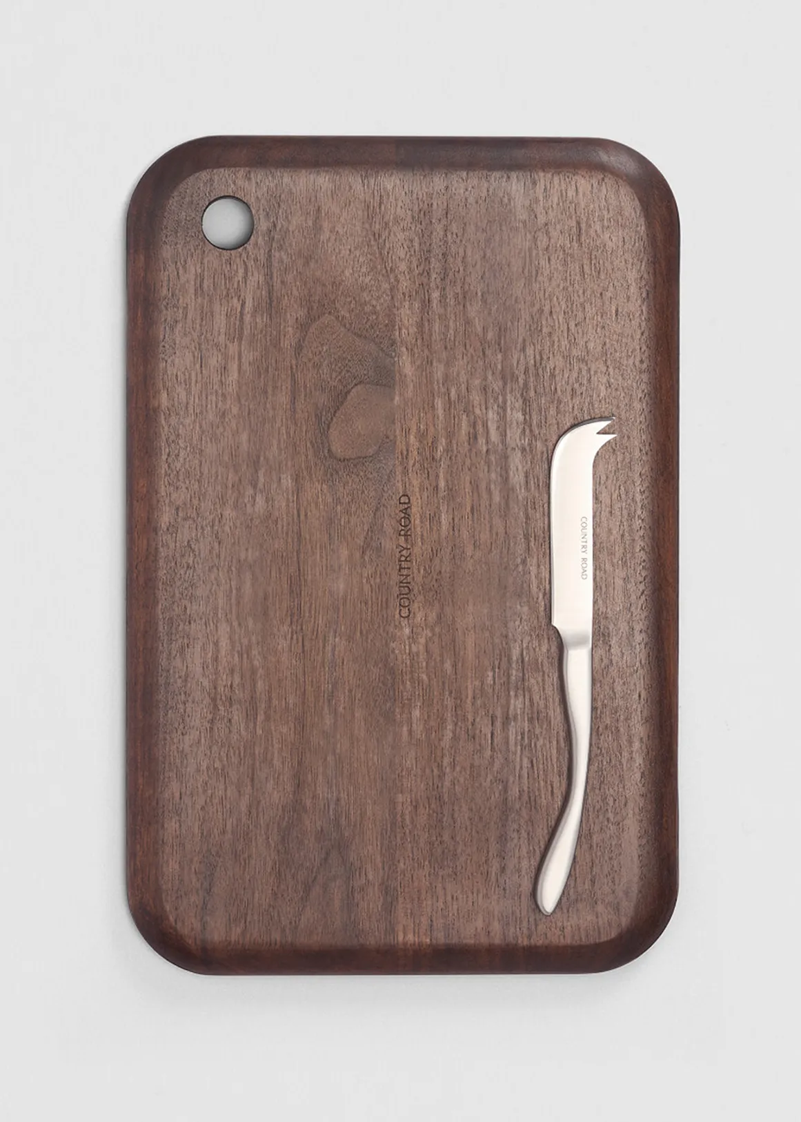 Polly Board and Knife Set of 2 - WALNUT