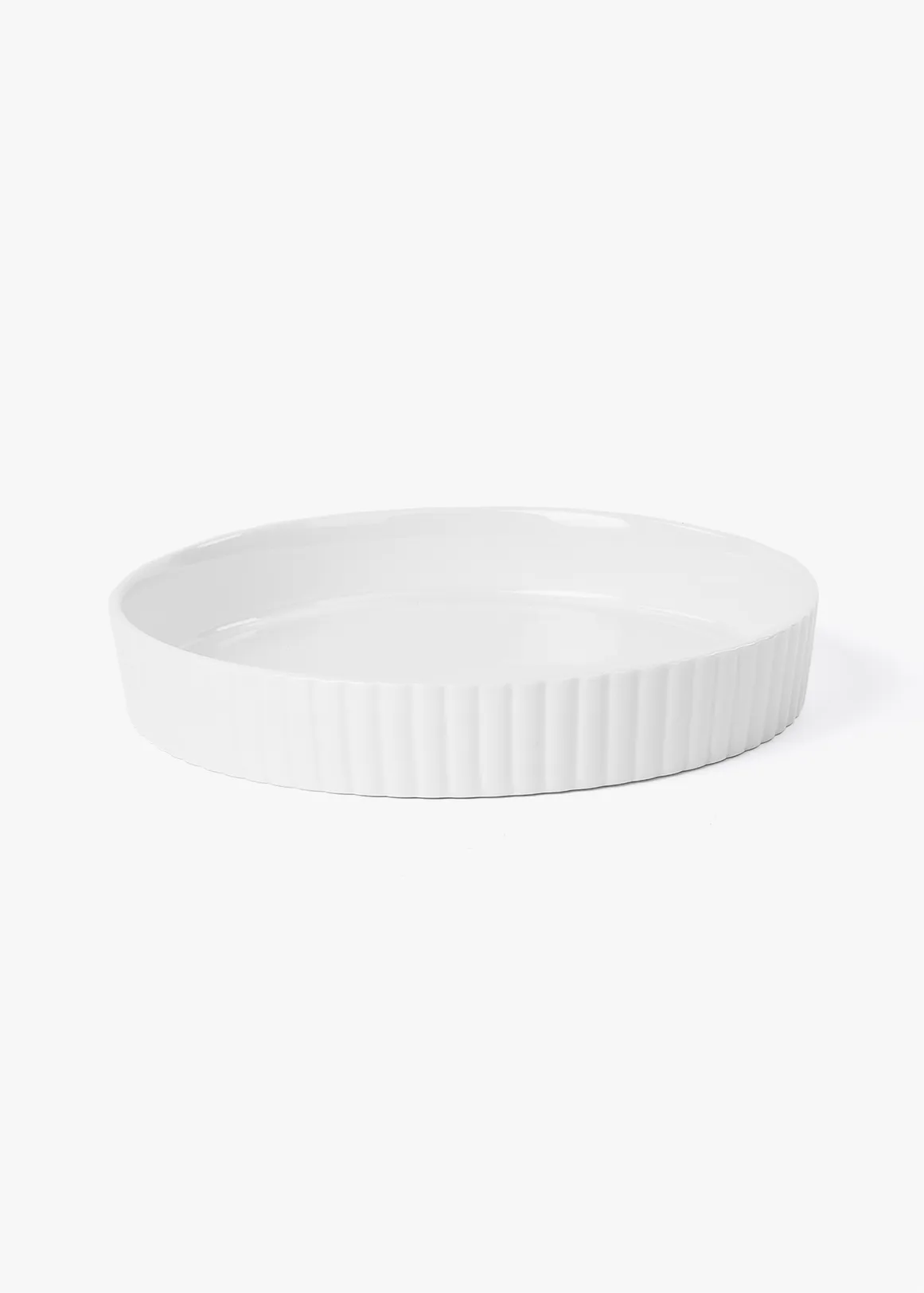Porcelain Pie Dish - WHITE