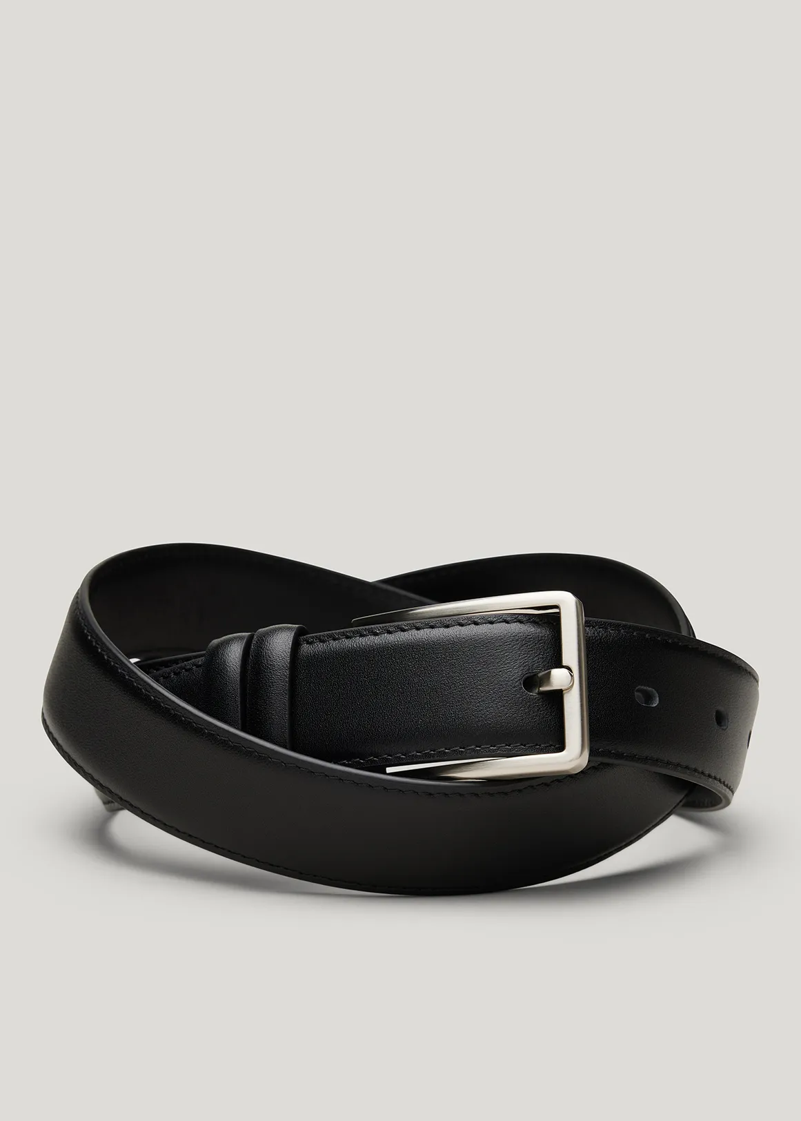 Premium Full Grain Leather Belt - BLACK