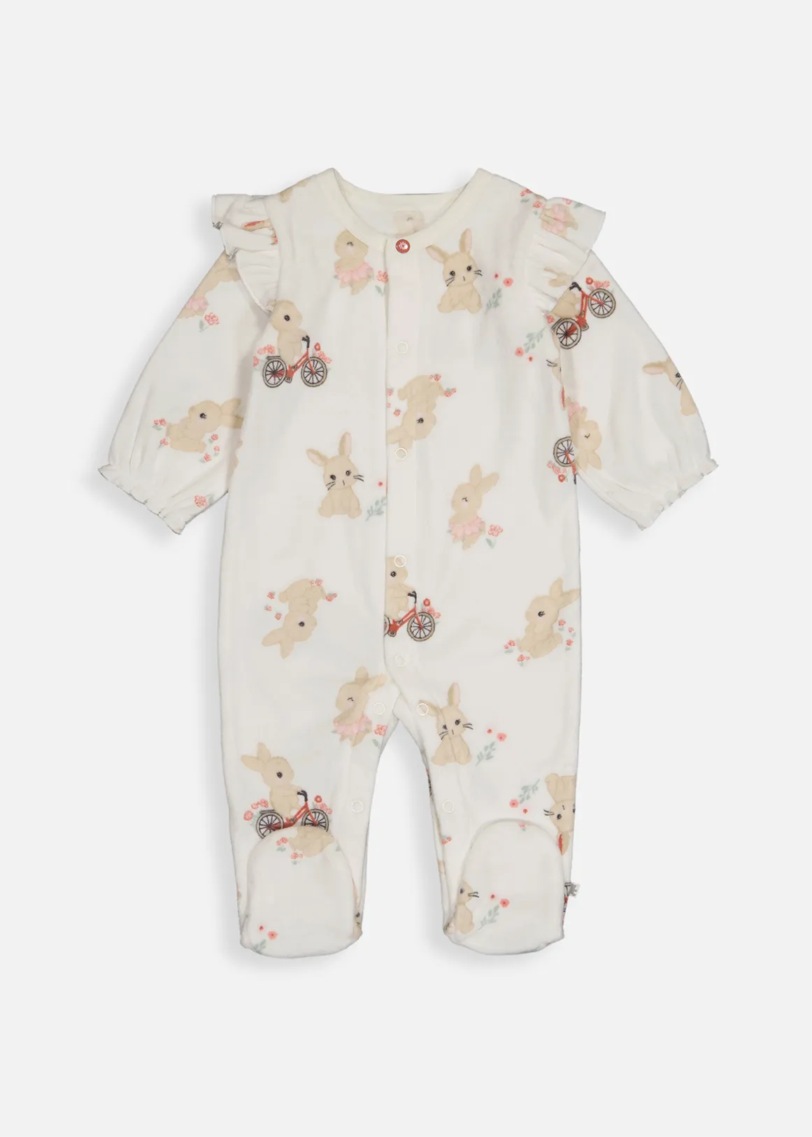 Print Island Fleece Sleepsuit - X CREAM