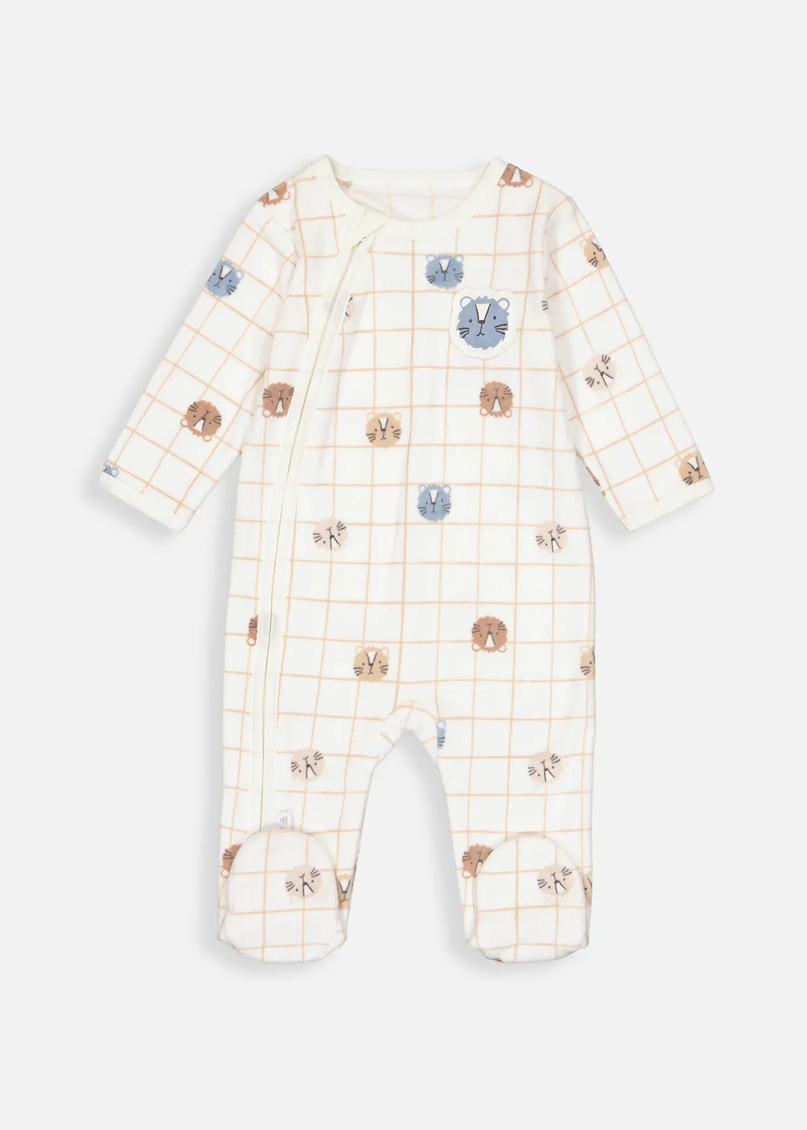 Print Island Fleece Sleepsuit - X CREAM