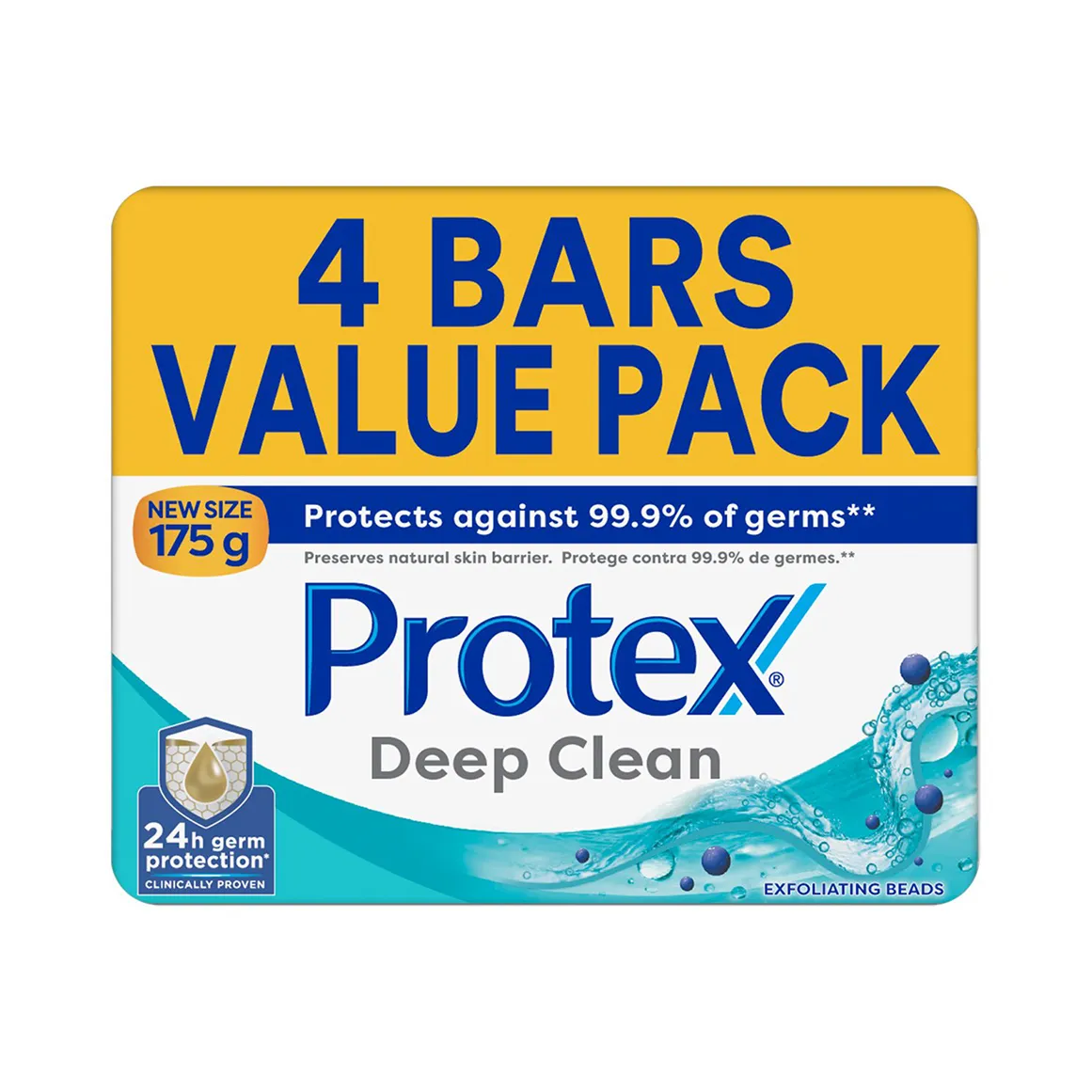 Protex Deep Clean AntiGerm Soap Bar Pack 4 x 175 g