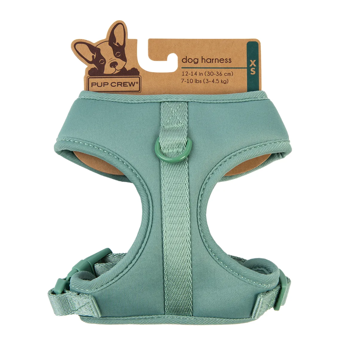 Pup Crew Green Dog Harness Extra Small