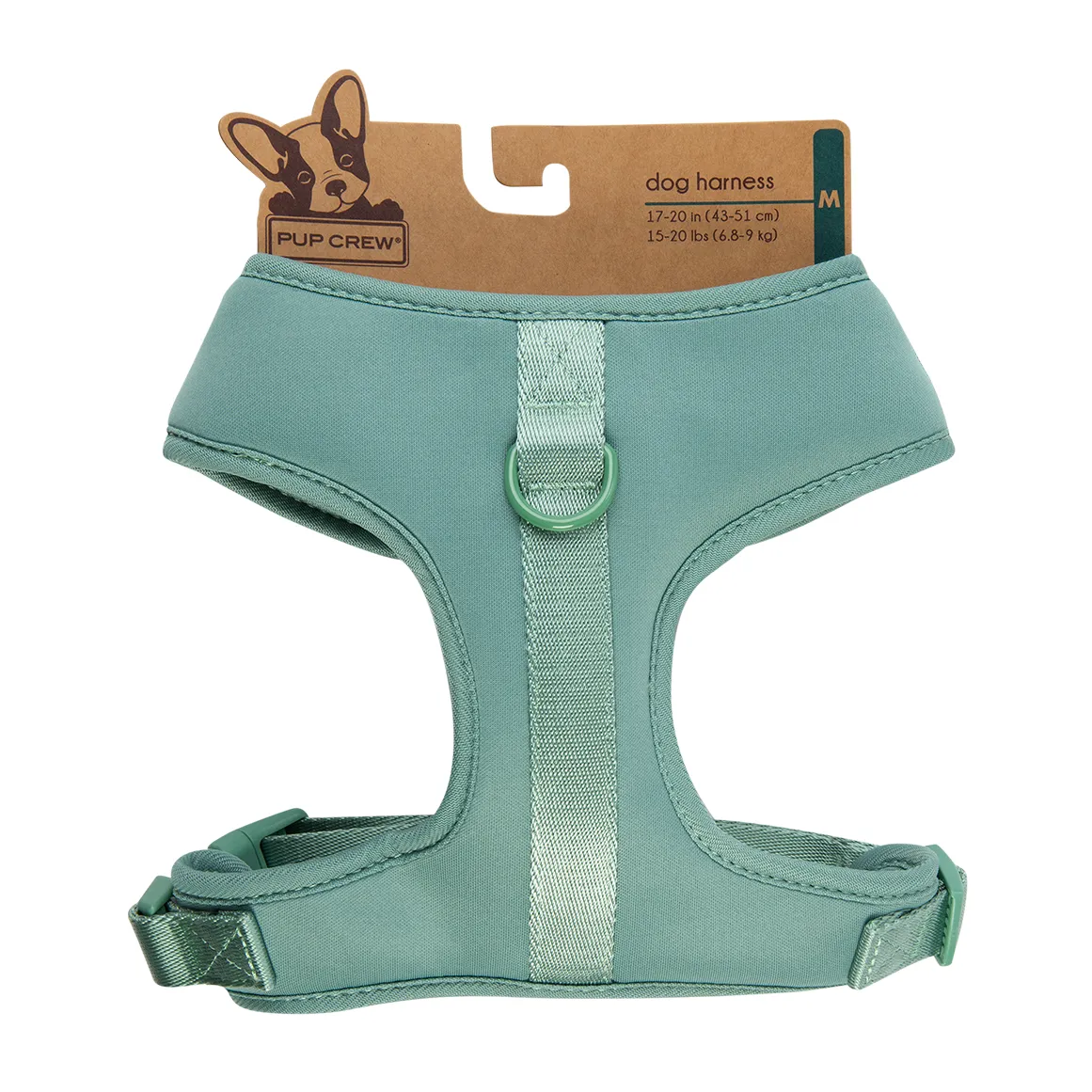 Pup Crew Green Dog Harness Medium