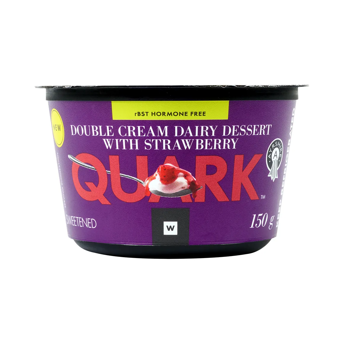 Quark™ Double Cream Ayrshire Dairy Dessert with Strawberry 150 g