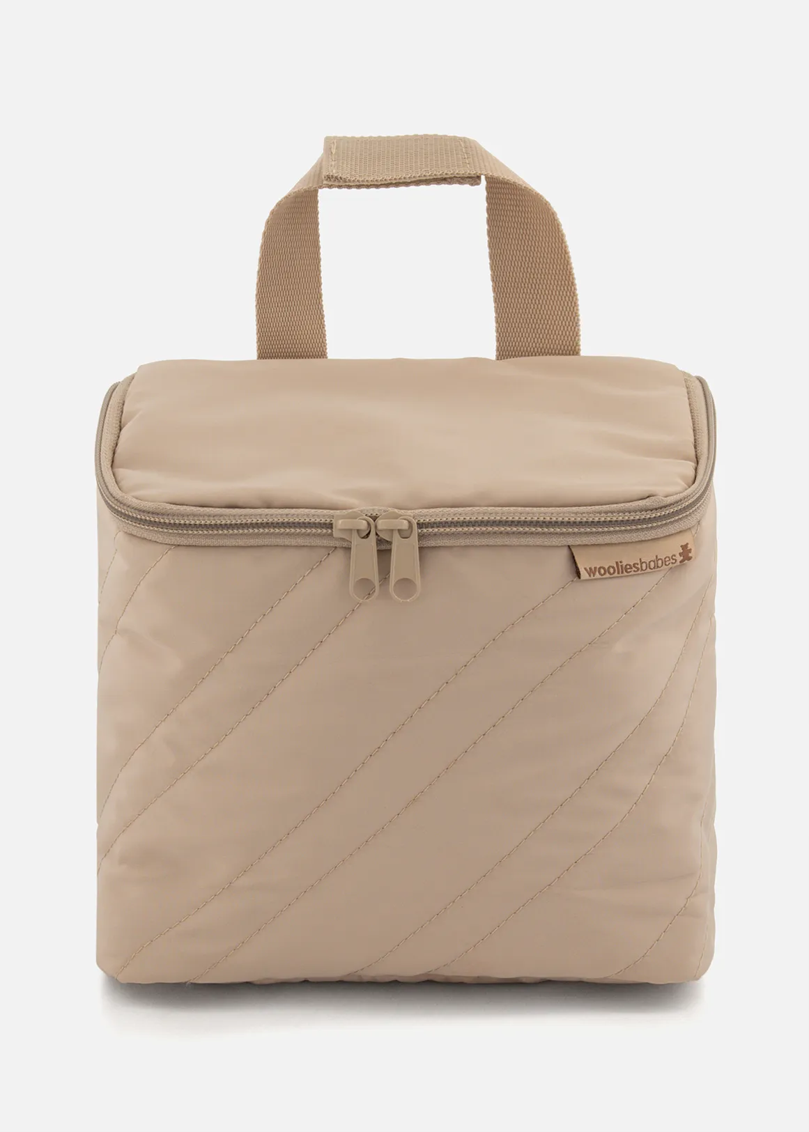 Quilted Food Bag  & Bottle Bag - NATURAL