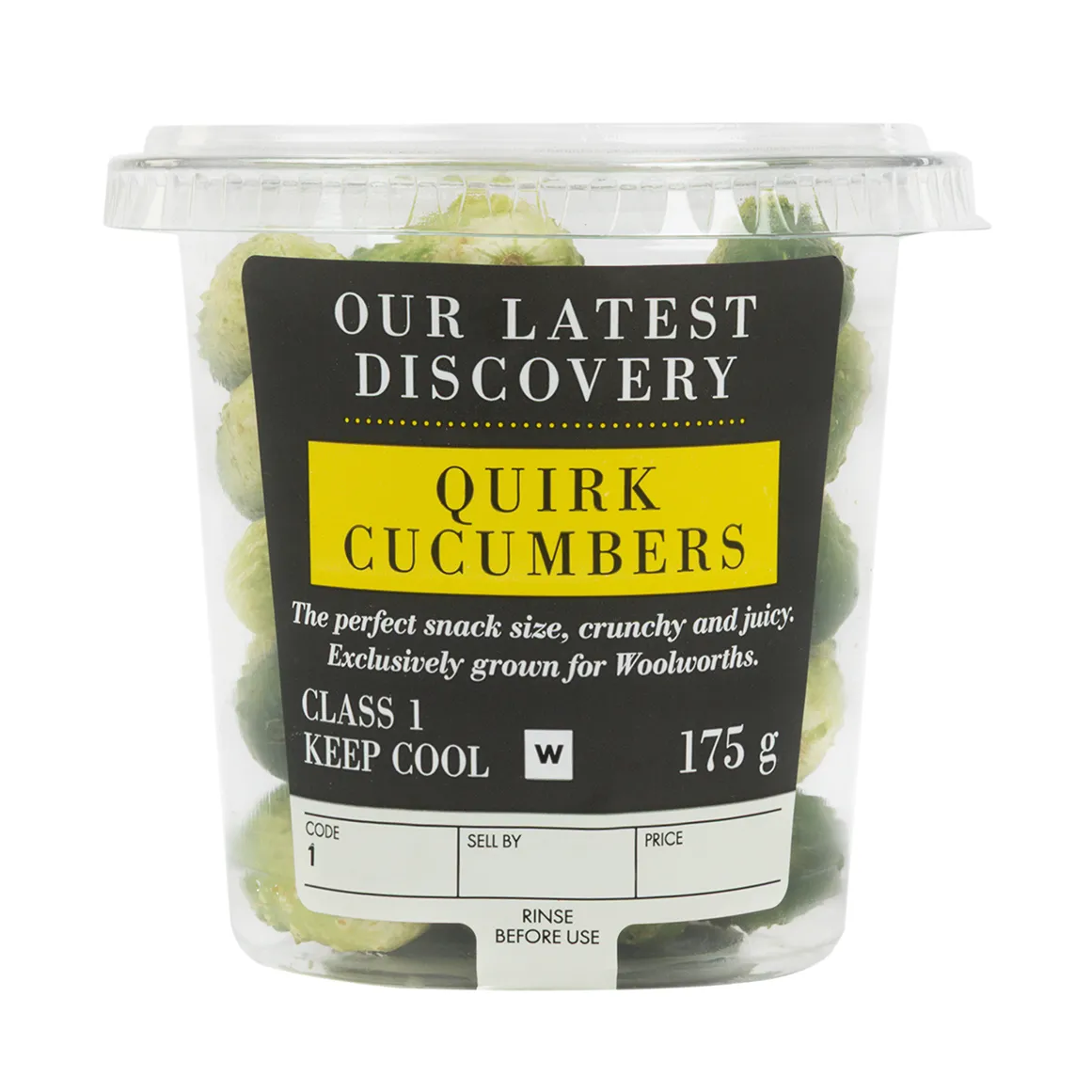 Quirk Cucumbers Snack Cup 175 g