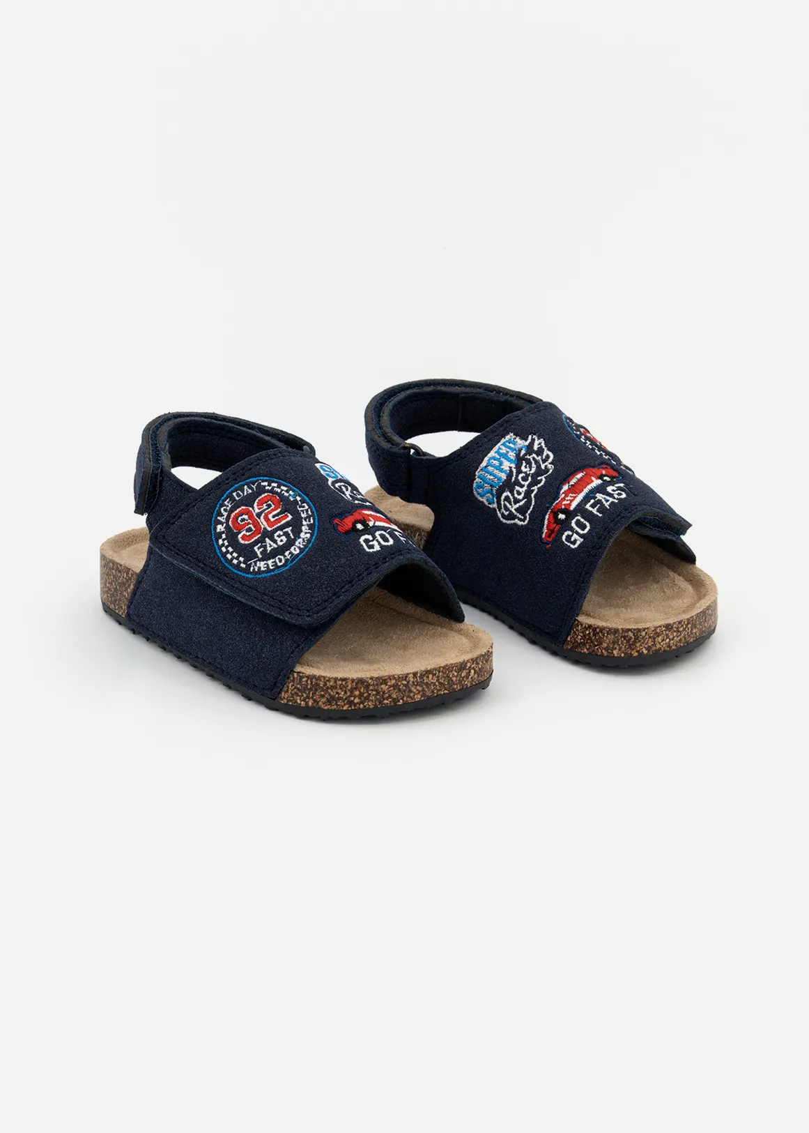 Racing Cork Sandals (Size 5-13) Younger Boy - NAVY