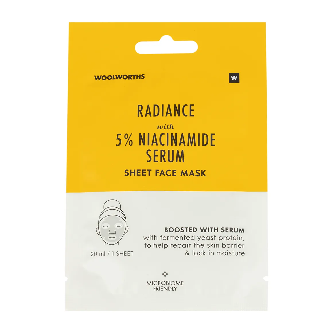 Radiance With 5 % Niacinamide Serum Sheet Face Mask 1 pk