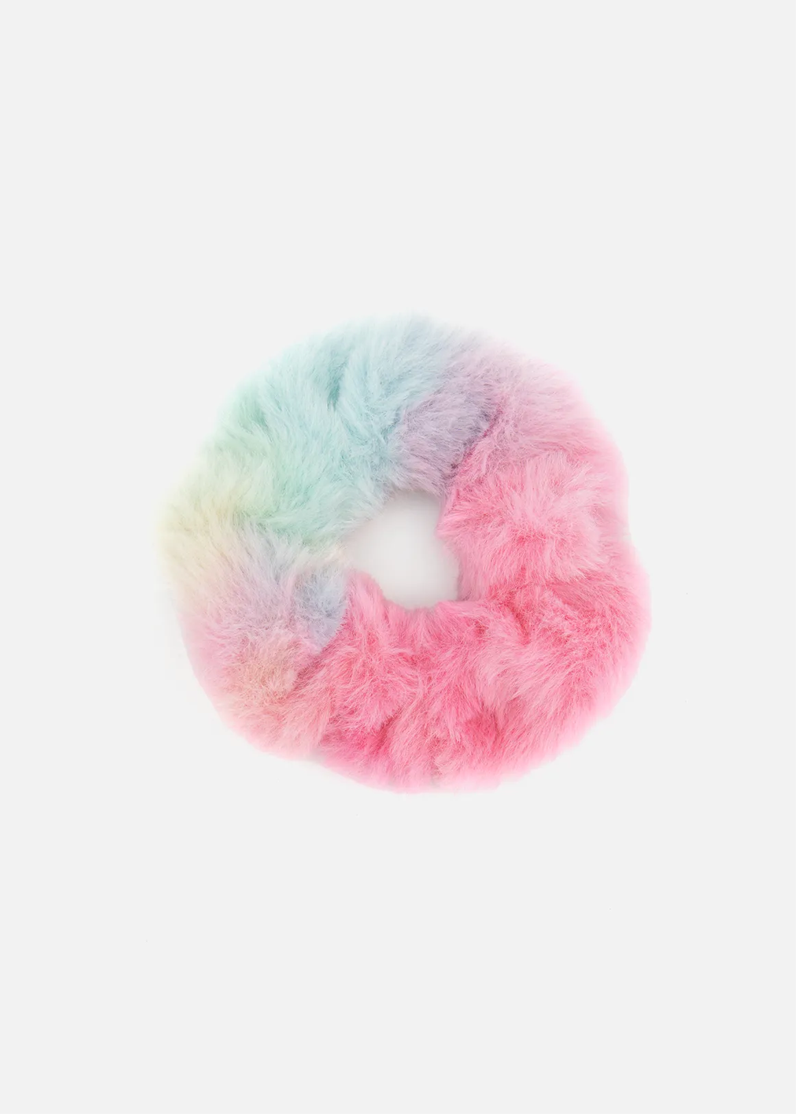 Rainbow Fluffy Scrunchie - MULTI