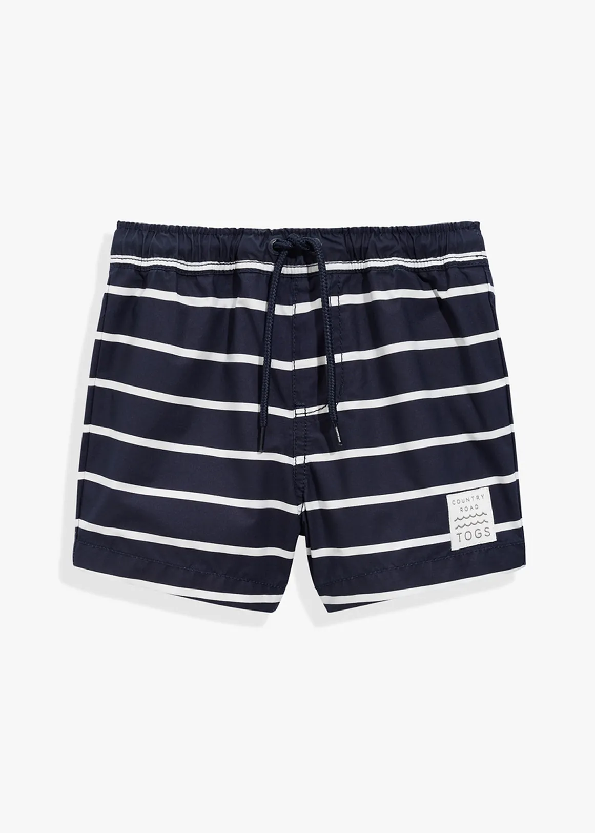 Recycled Blend Stripe Board Short - NAVY