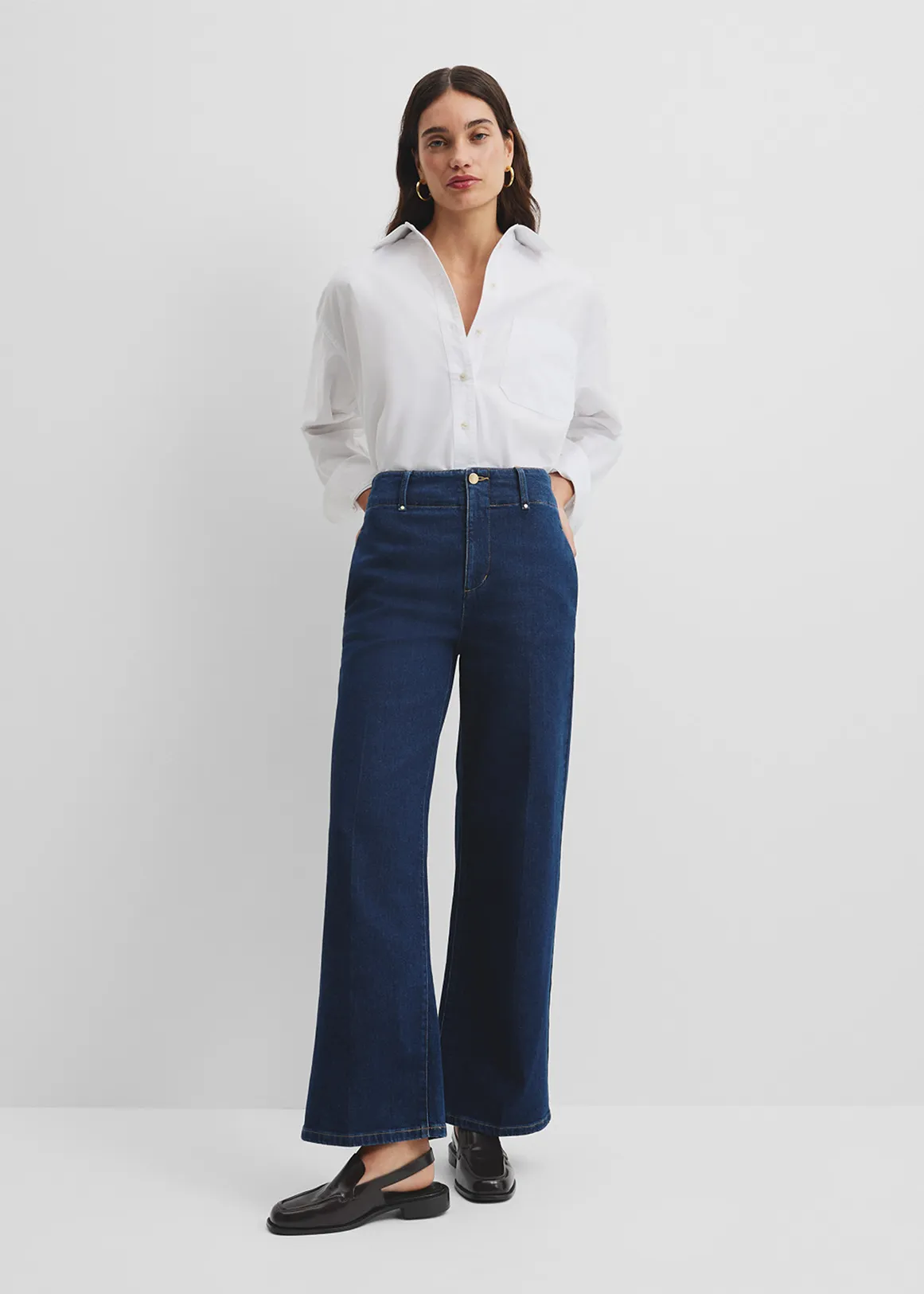 Recycled Cotton Straight Tailored Jean - INK WASH