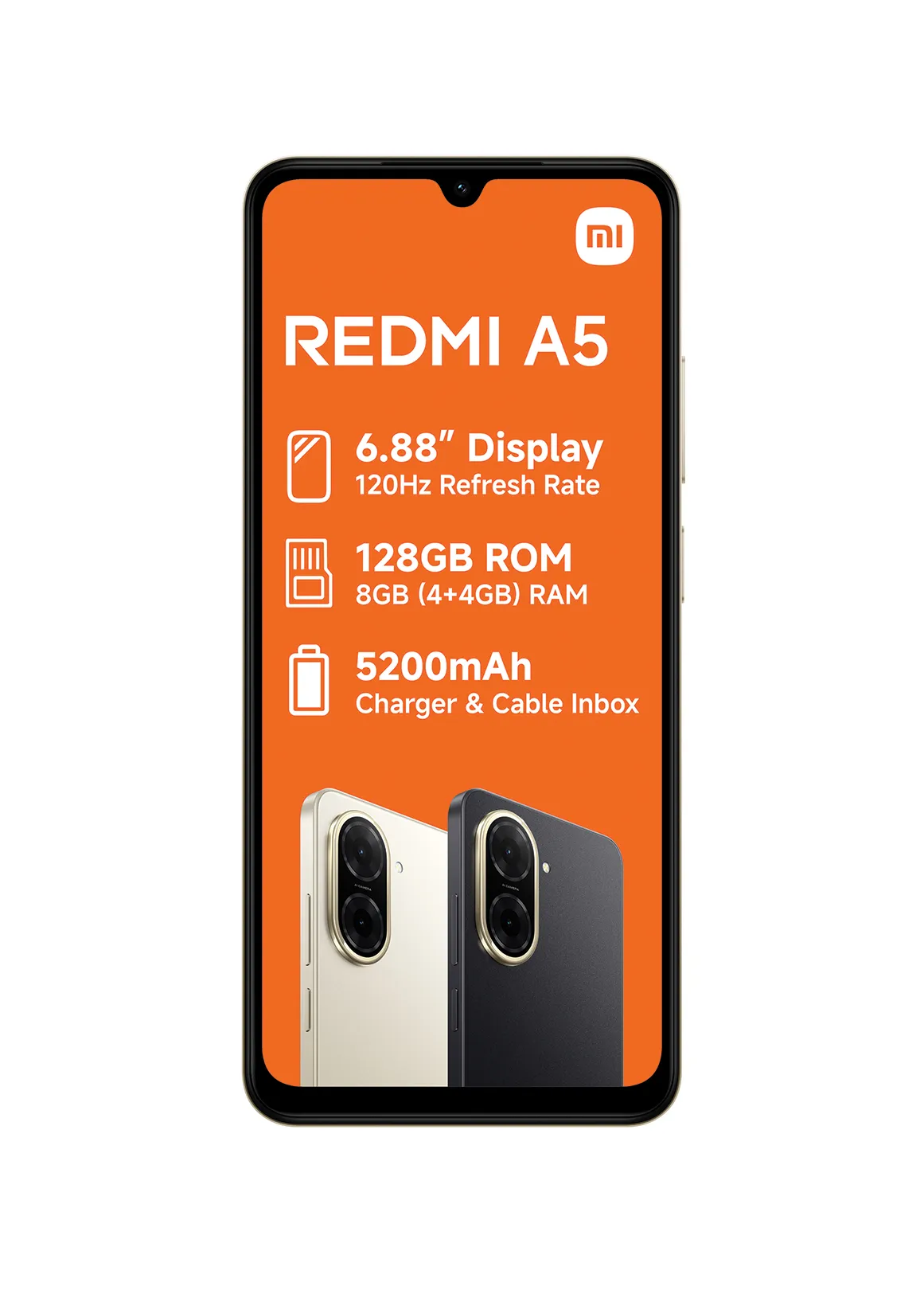 Redmi A5 Dual Sim - MIDNIGHT BLACK