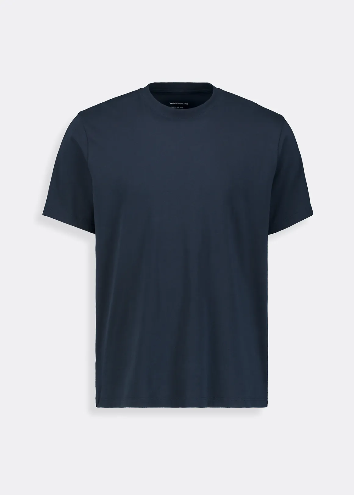 Regular Fit Crew Neck Cotton T-shirt - NAVY