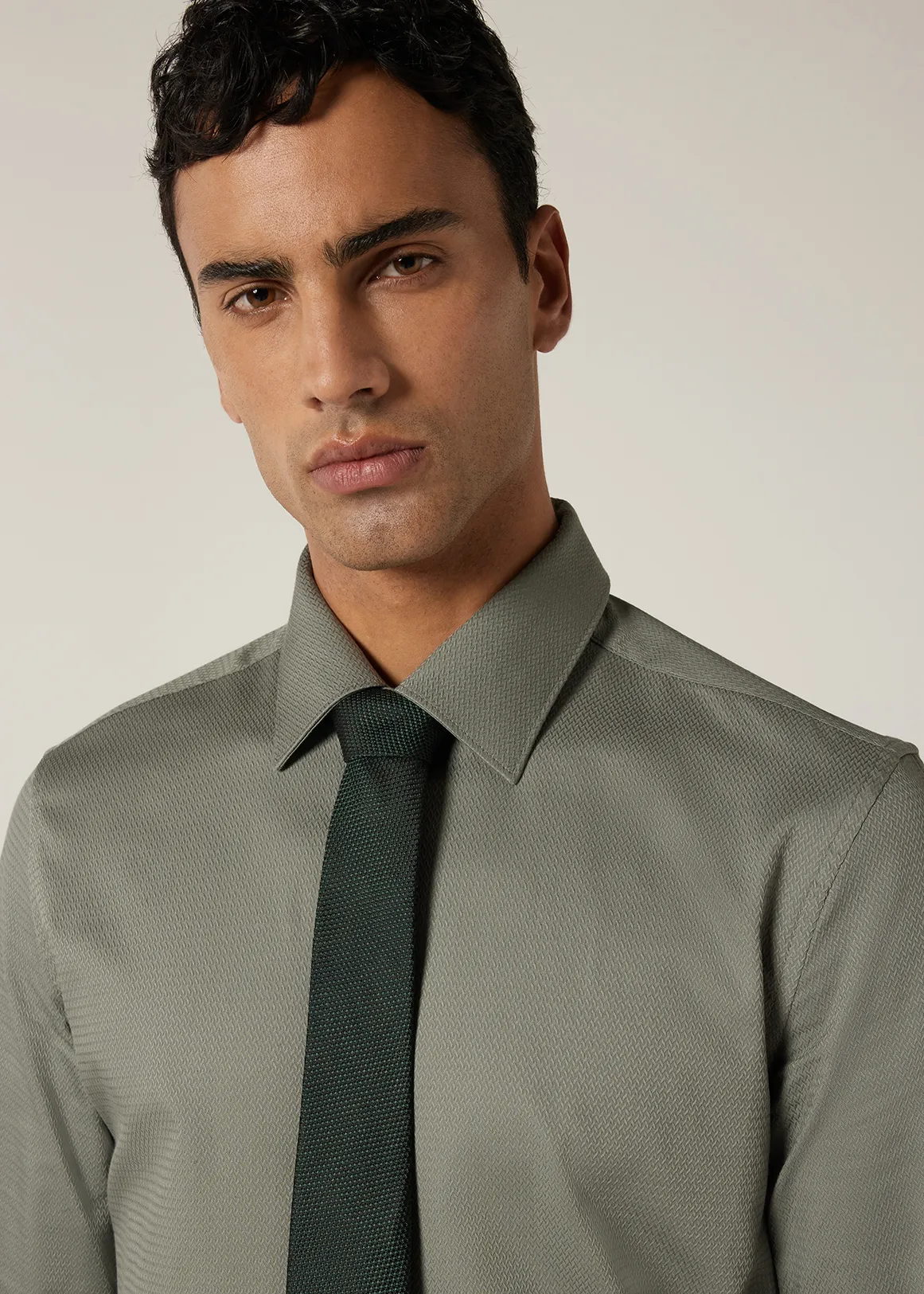 Regular Long Sleeve Dress Shirt - SAGE