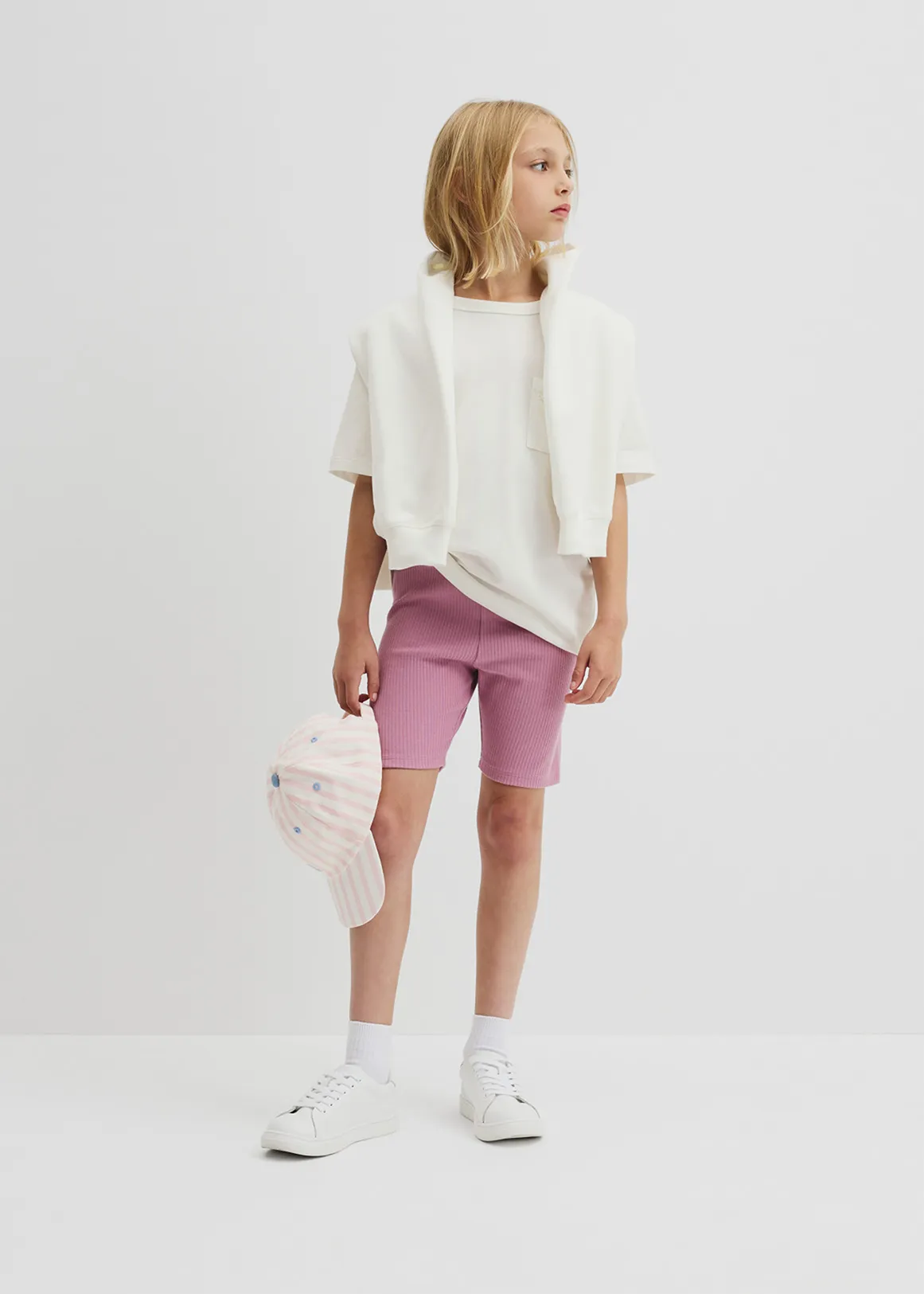 Rib Bike Short - BERRY