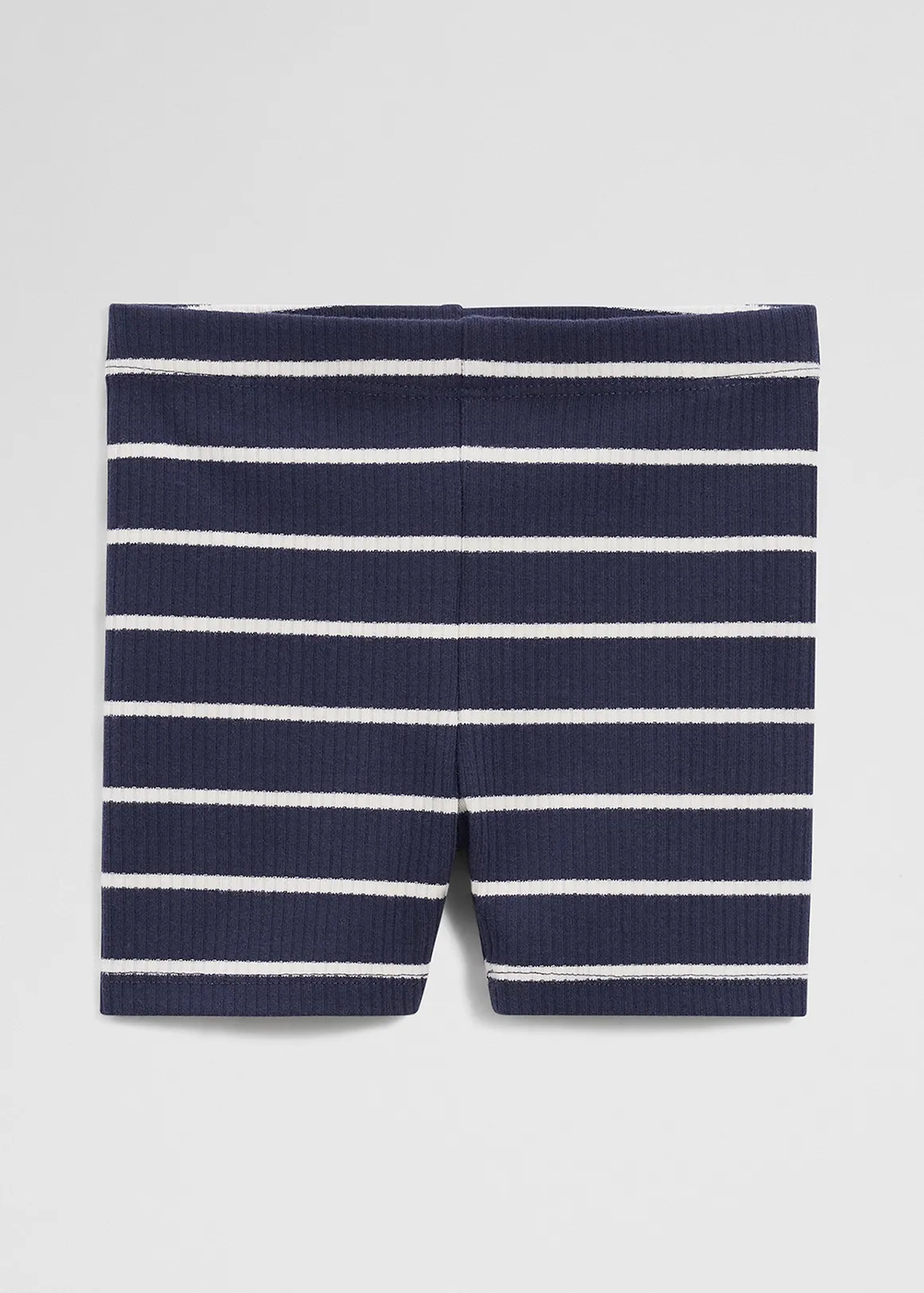 Rib Bike Short - NAVY STRIPE