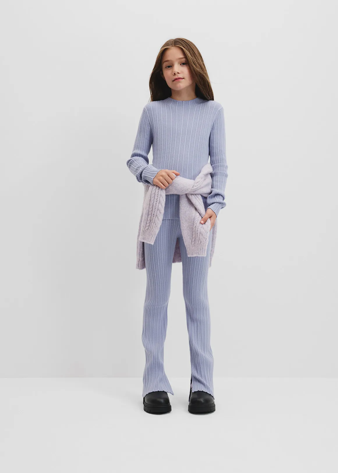 Rib Knit Top - BLUEBELL